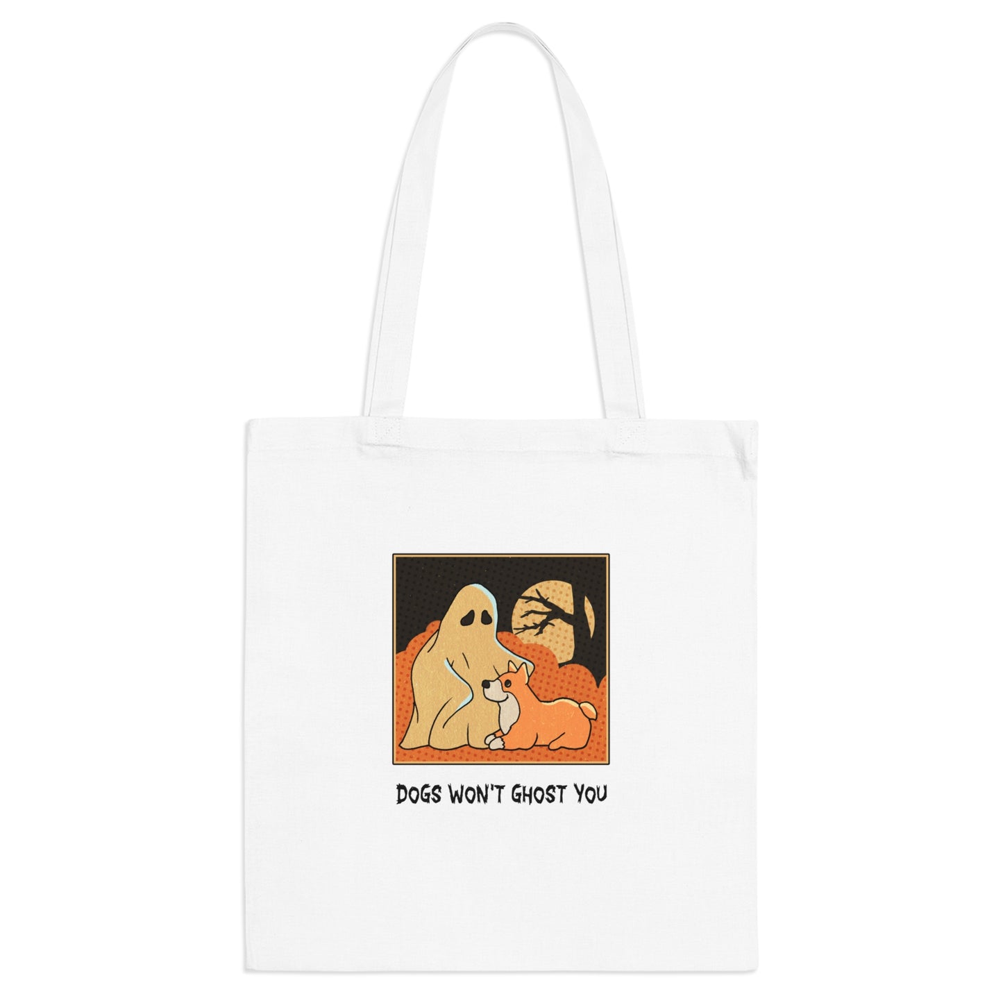 Tote Bag - 'Dogs Won't Ghost You' - ALIQUOS