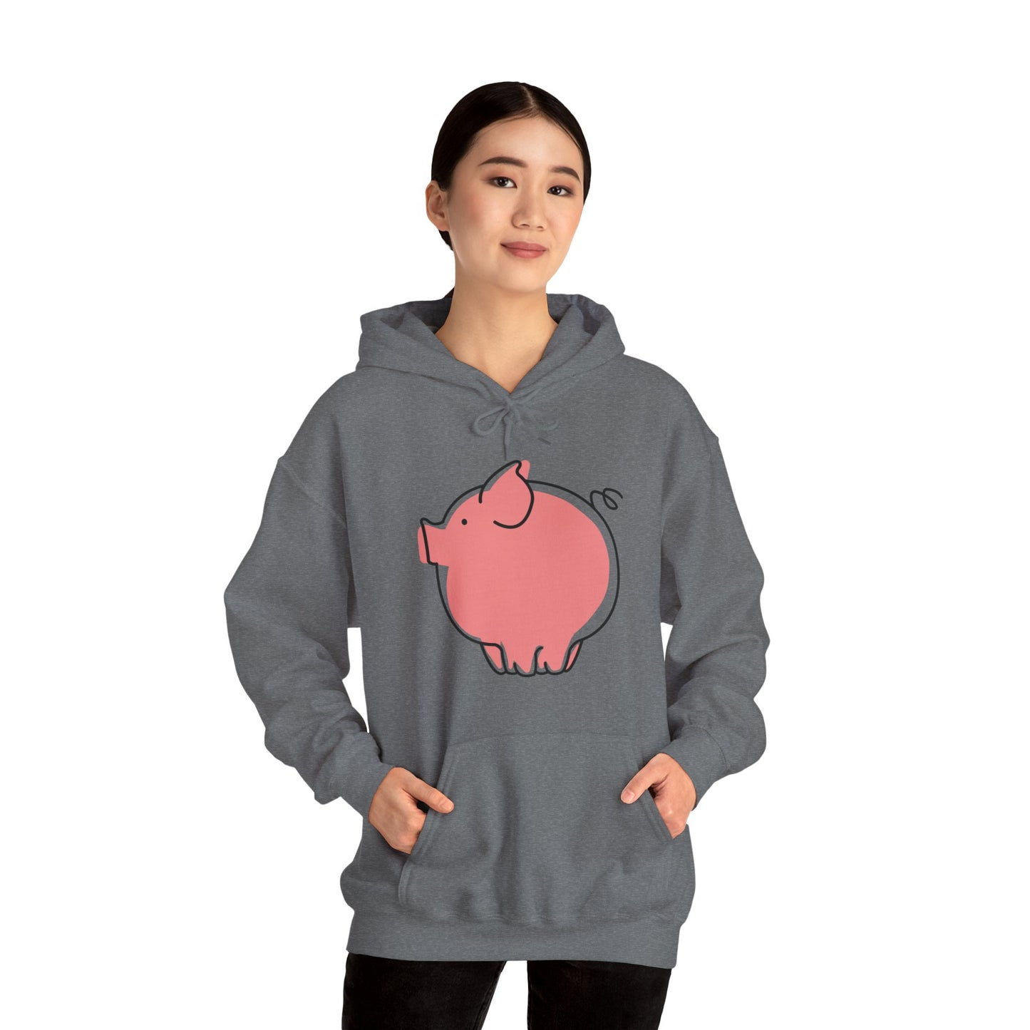 Pudgy Piggy Unisex Hooded Sweatshirt - ALIQUOS
