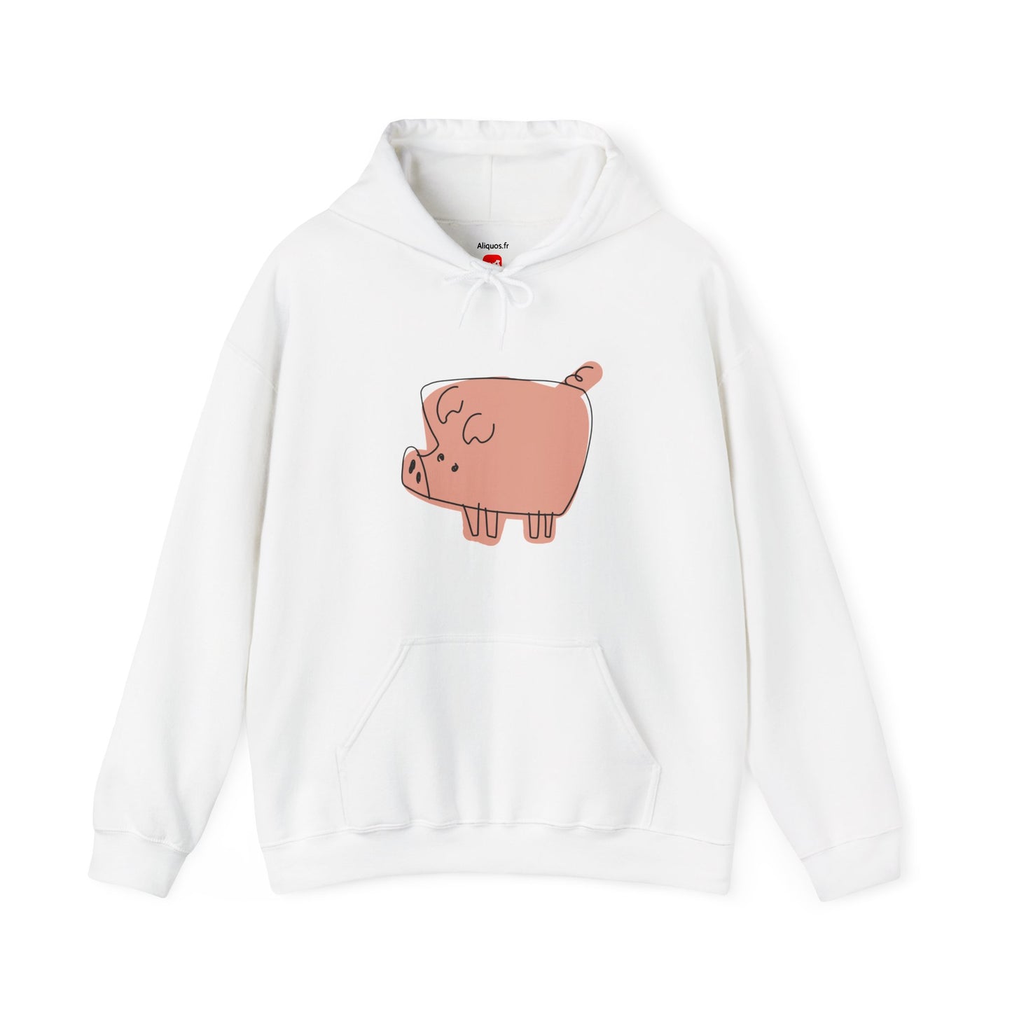 Blocky Piggy Unisex Hooded Sweatshirt - ALIQUOS