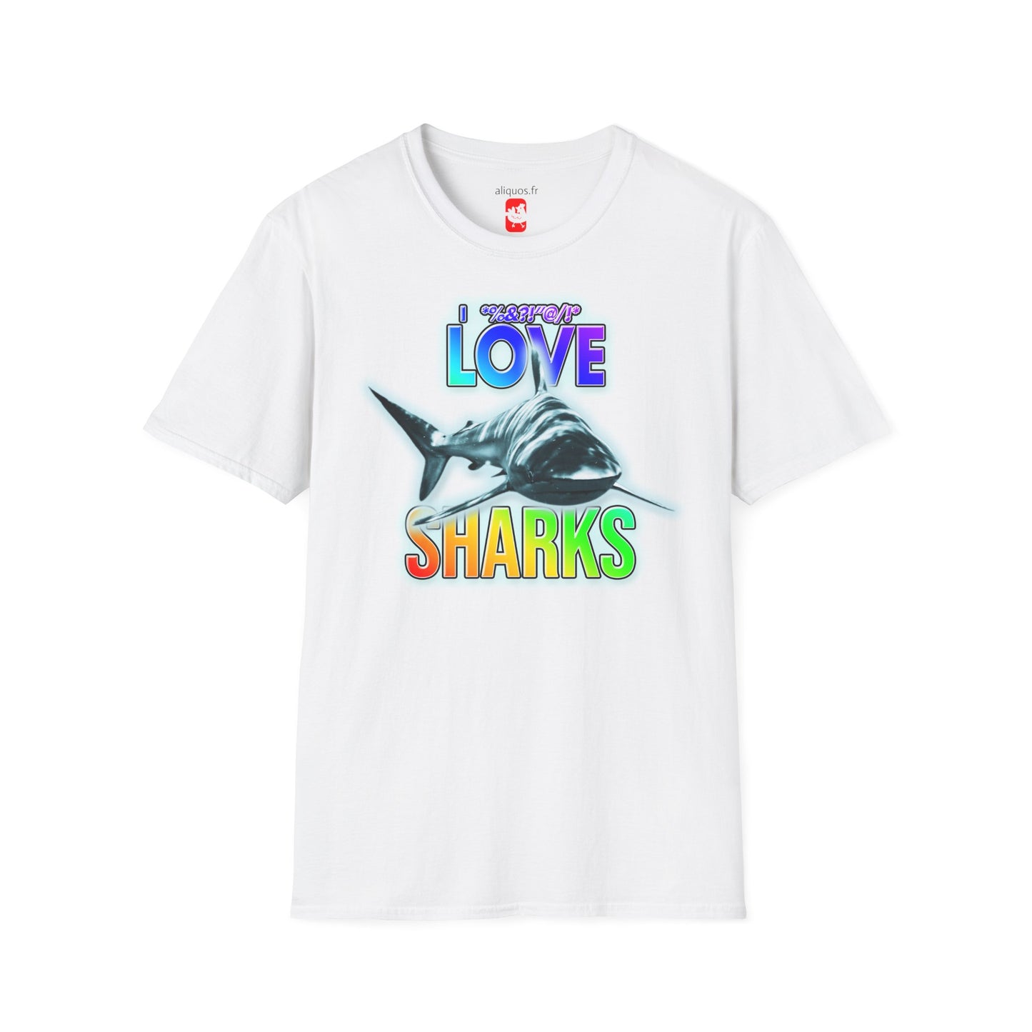 T-shirt unisexe - J'adore les requins - Aliquos