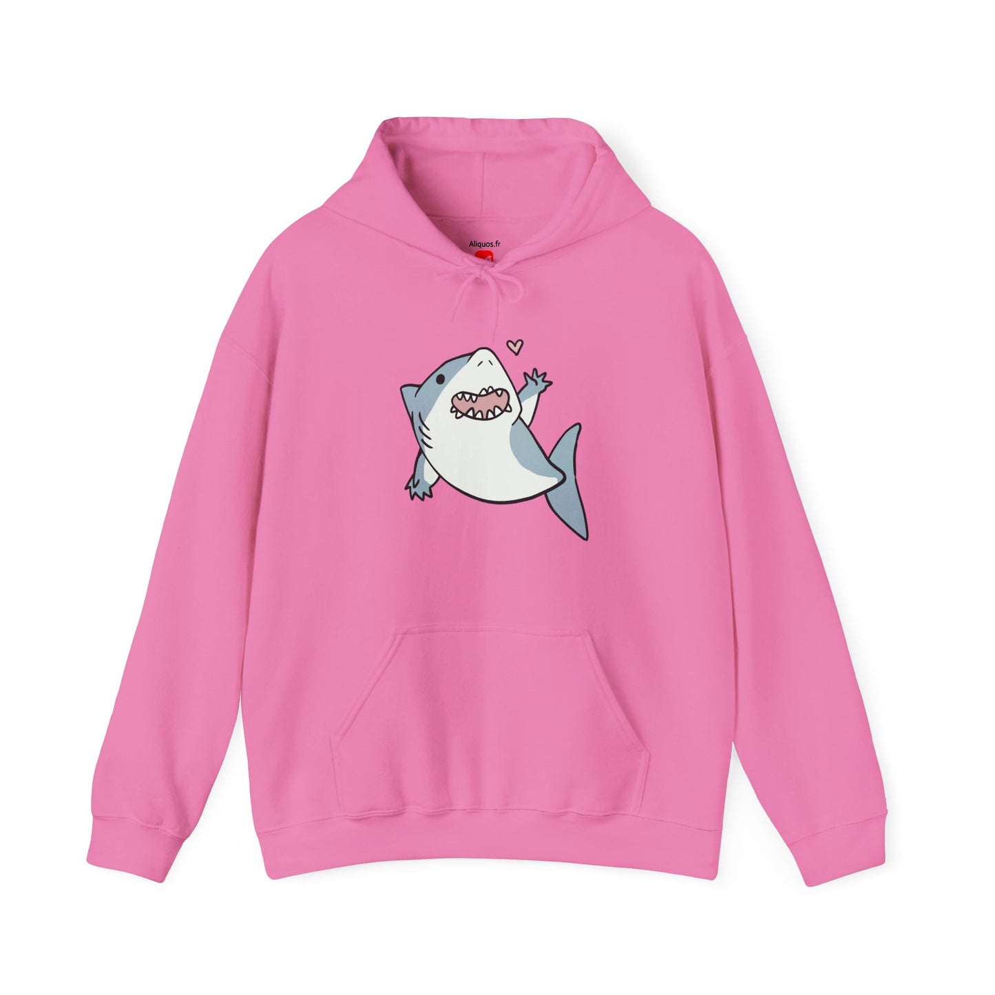 Unisex Hooded Sweatshirt - Cute Shark Wave - Aliquos