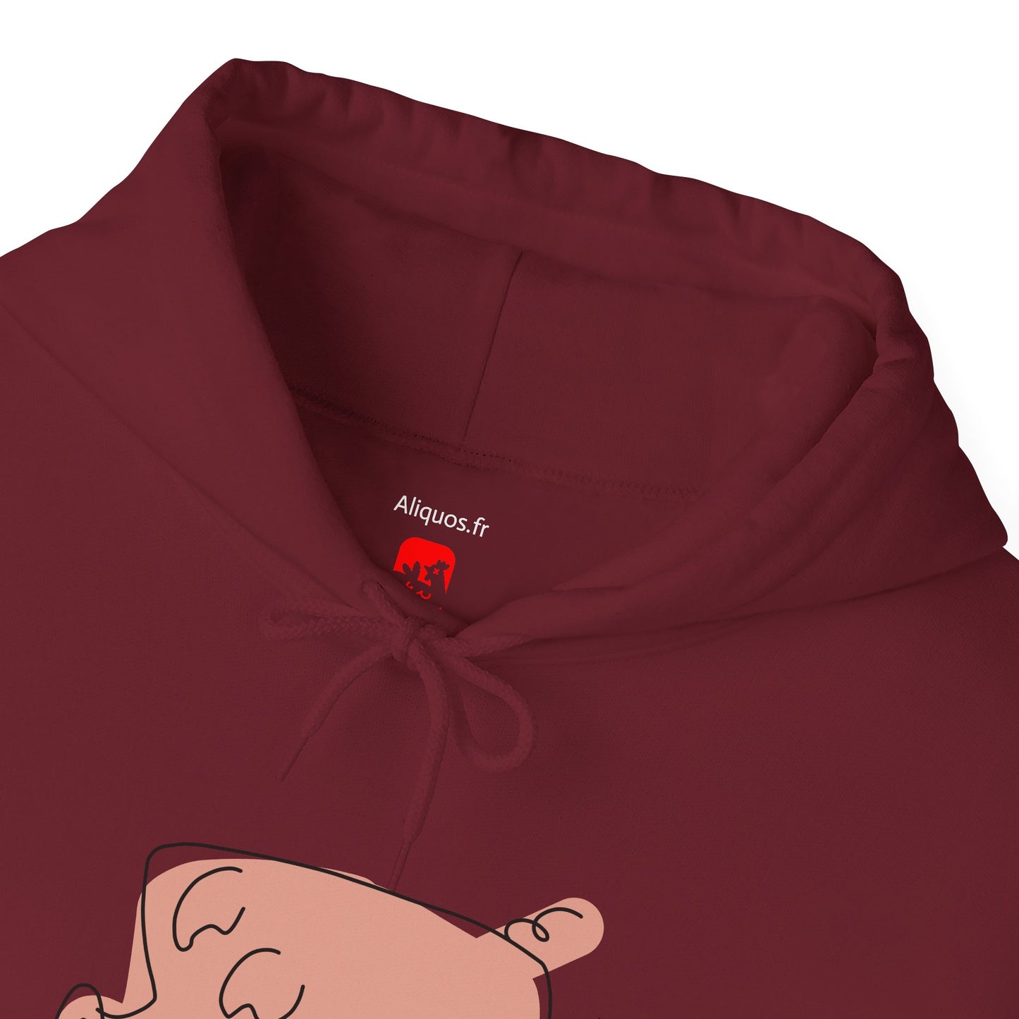 Blocky Piggy Unisex Hooded Sweatshirt - ALIQUOS