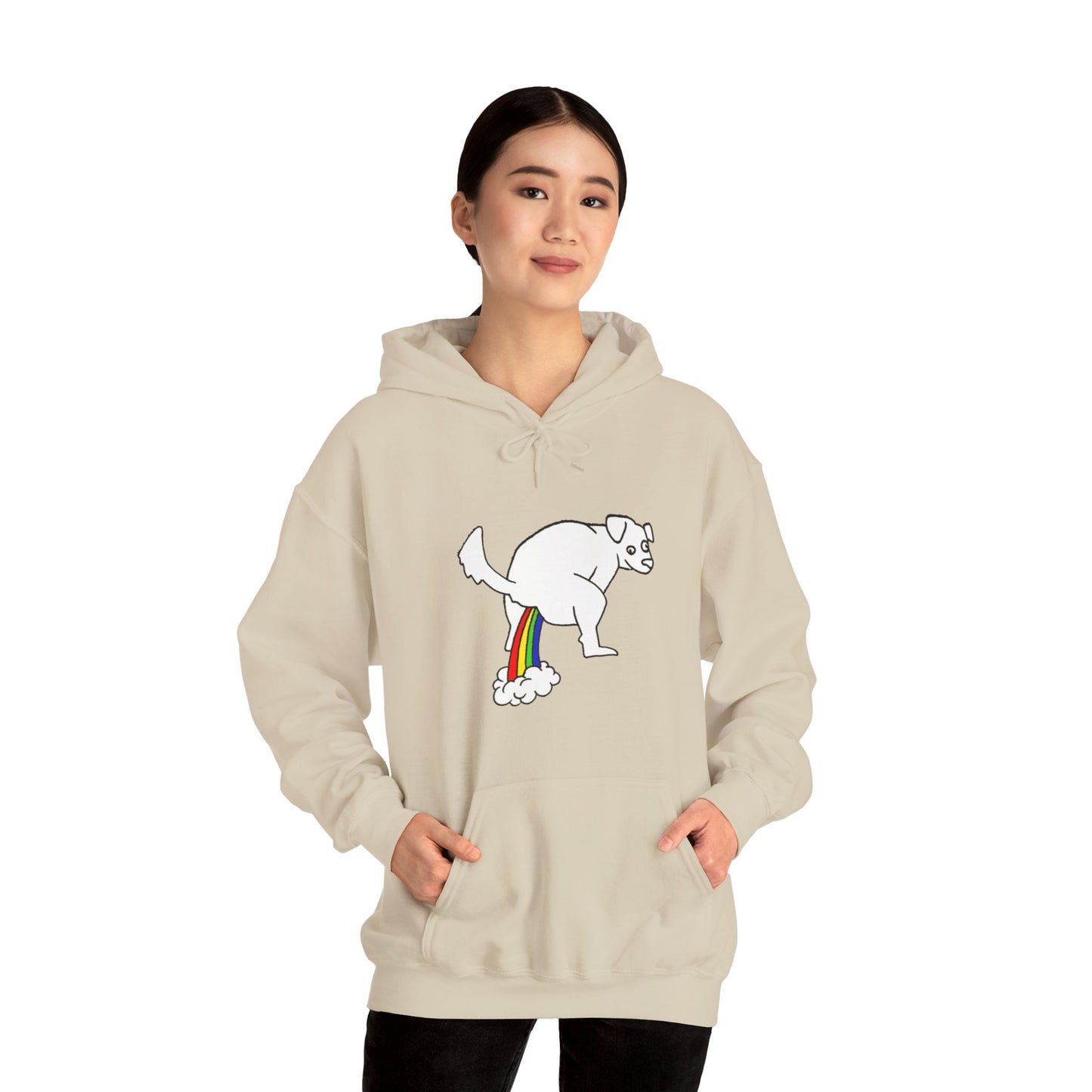 Unisex Hooded Sweatshirt - Doggy Rainbow Factory - ALIQUOS
