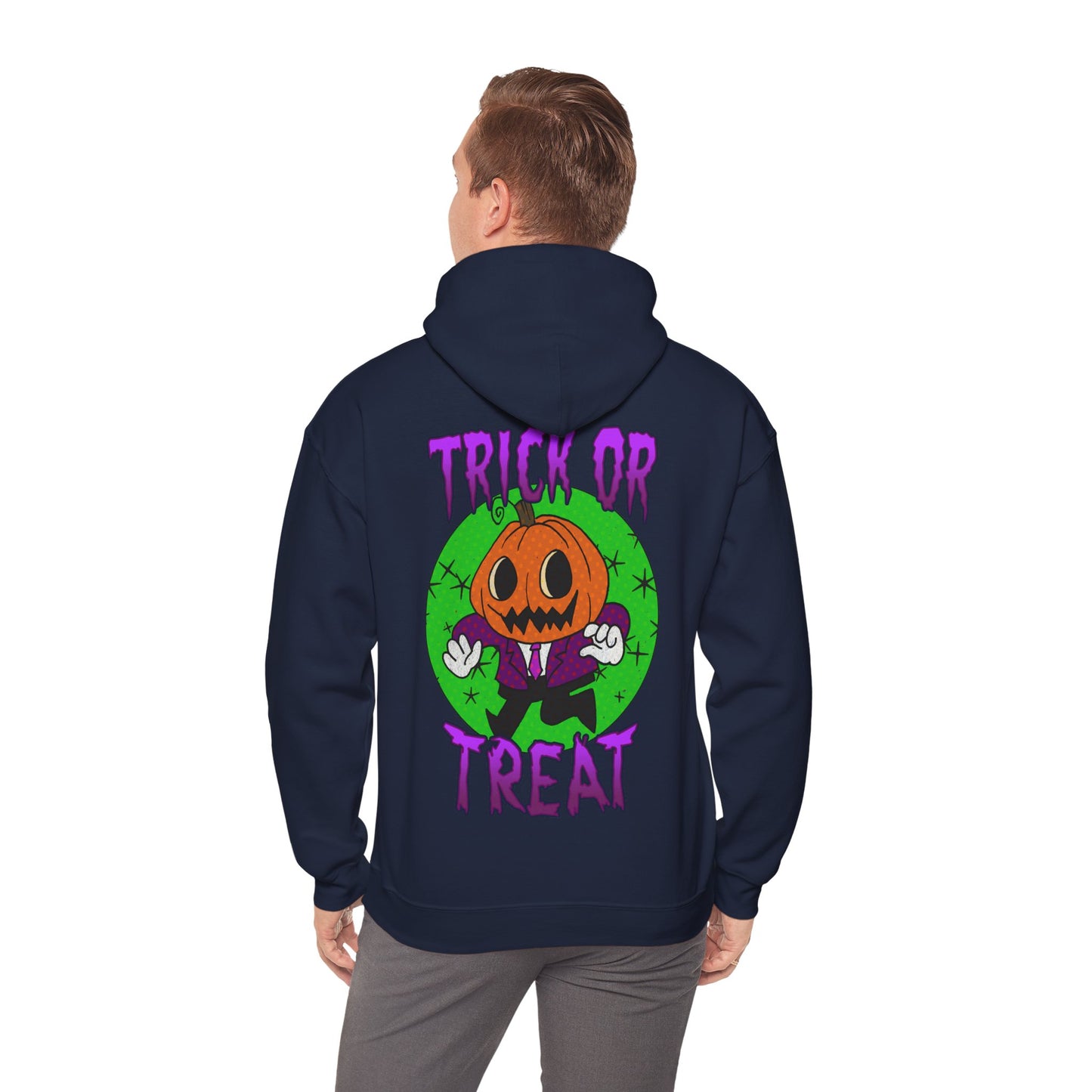 Unisex Hooded Sweatshirt - Halloween Jack O' Lantern - ALIQUOS