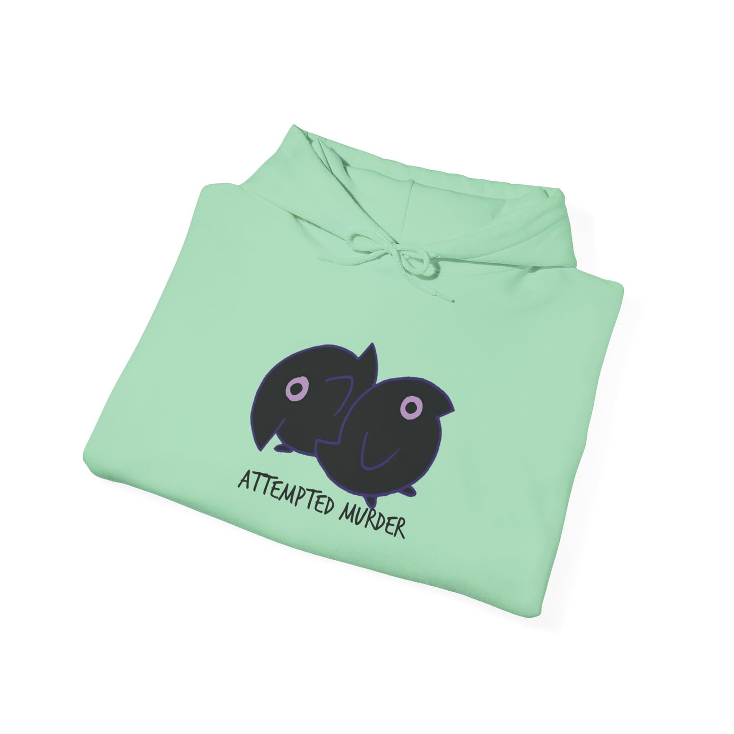Unisex Hooded Sweatshirt - Attempted Murder Design - ALIQUOS