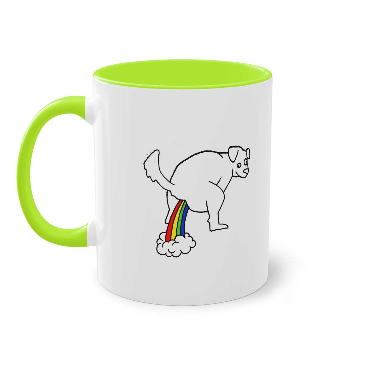 Two Tone Mug - Doggy Rainbow Factory - ALIQUOS
