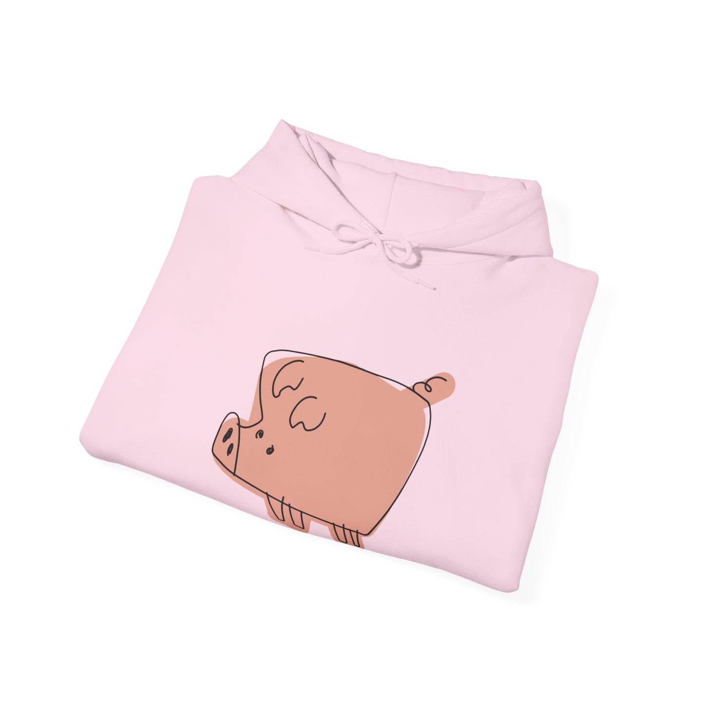 Blocky Piggy Unisex Hooded Sweatshirt - ALIQUOS