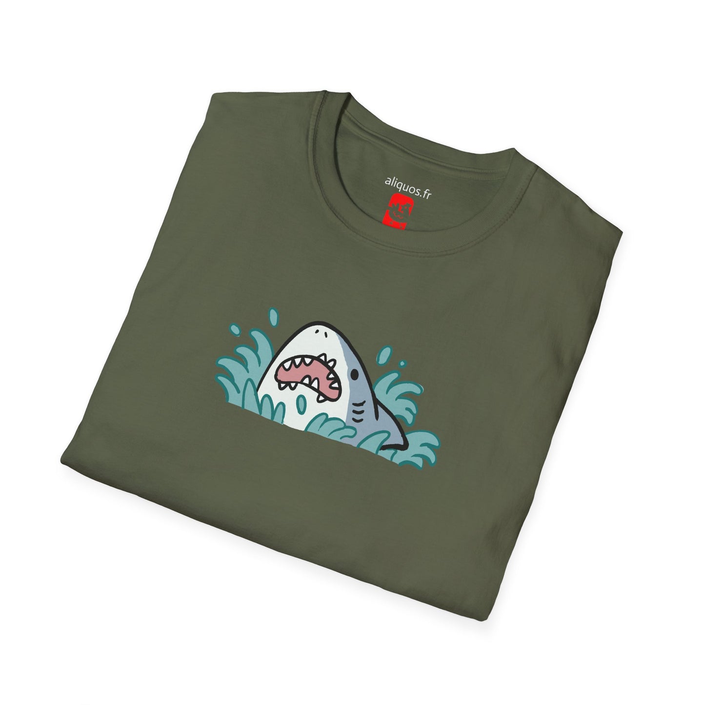 T-shirt unisexe - Surprise Shark - Aliquos