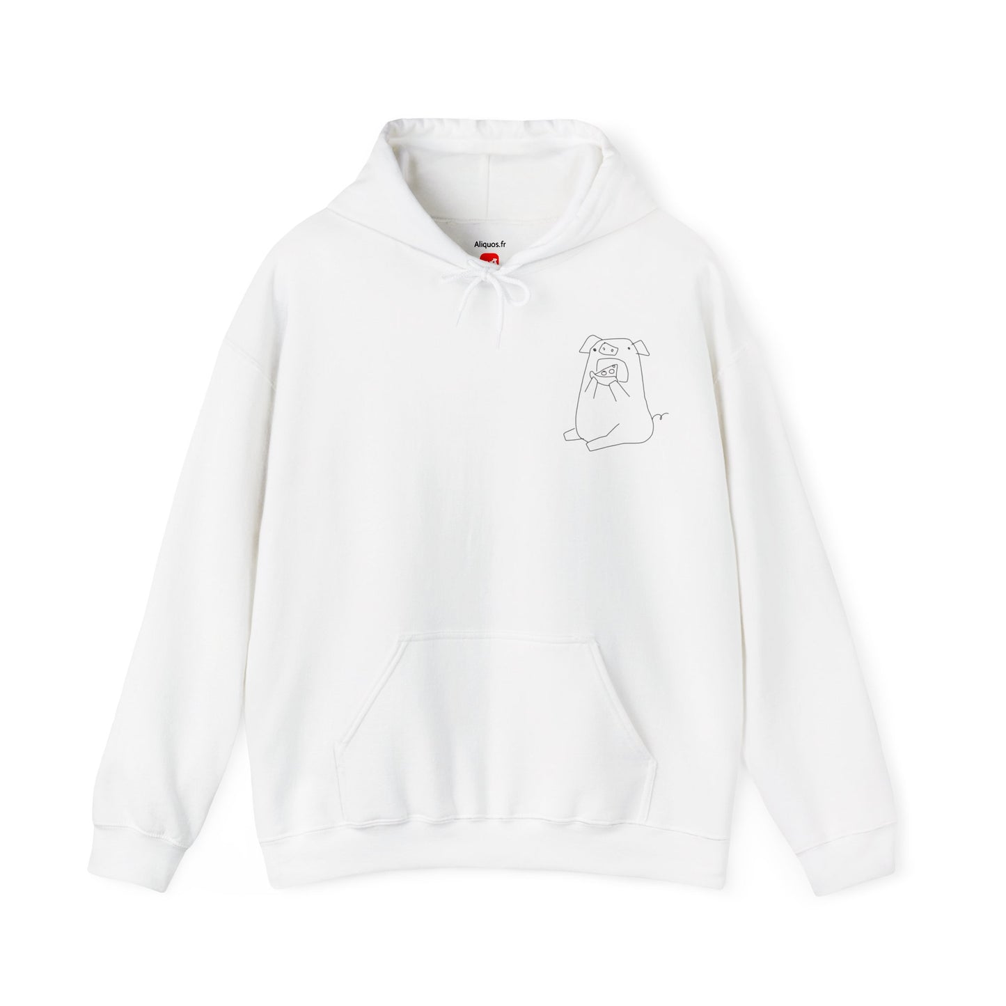 Pizza Piggy Unisex Hooded Sweatshirt - ALIQUOS