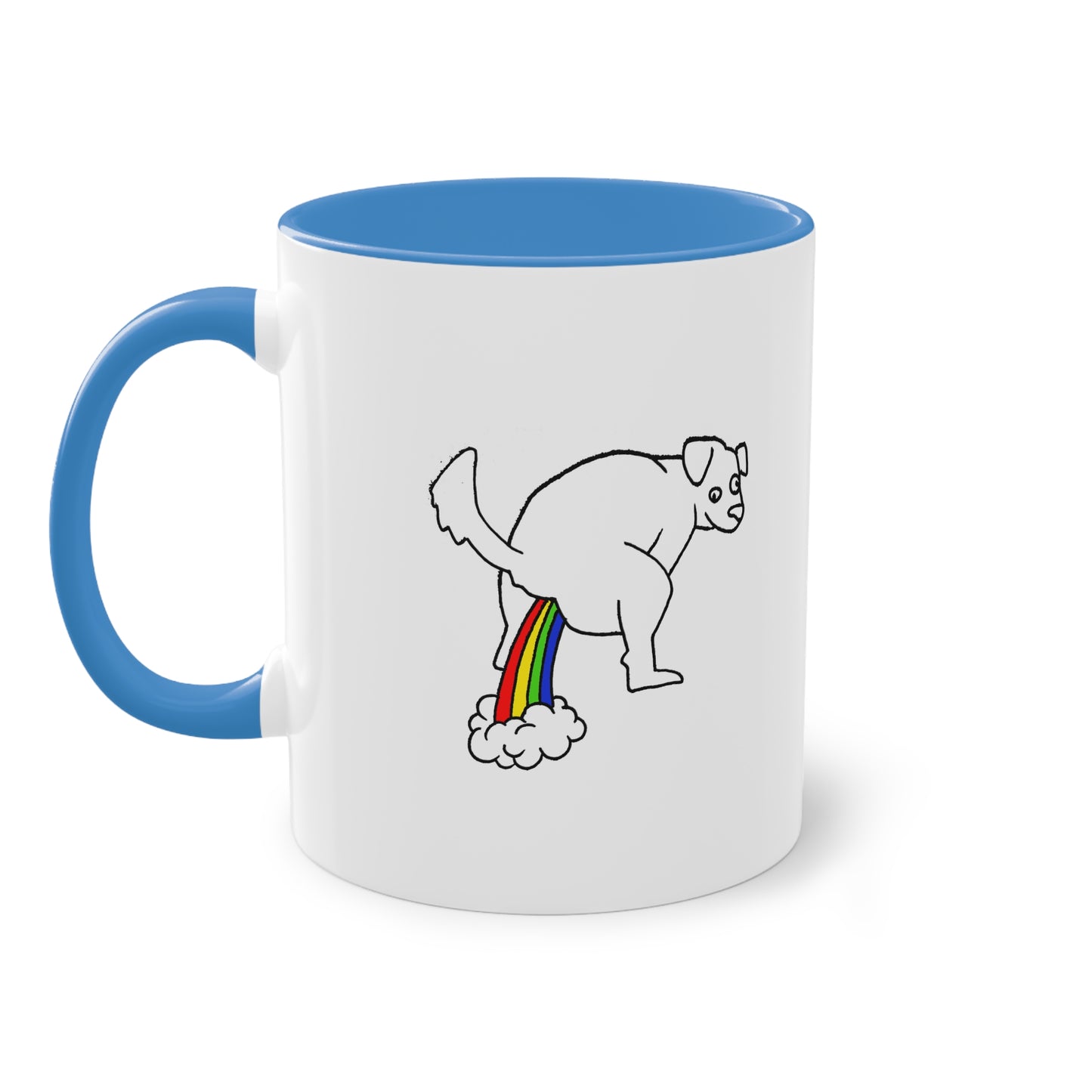 Two Tone Mug - Doggy Rainbow Factory - ALIQUOS