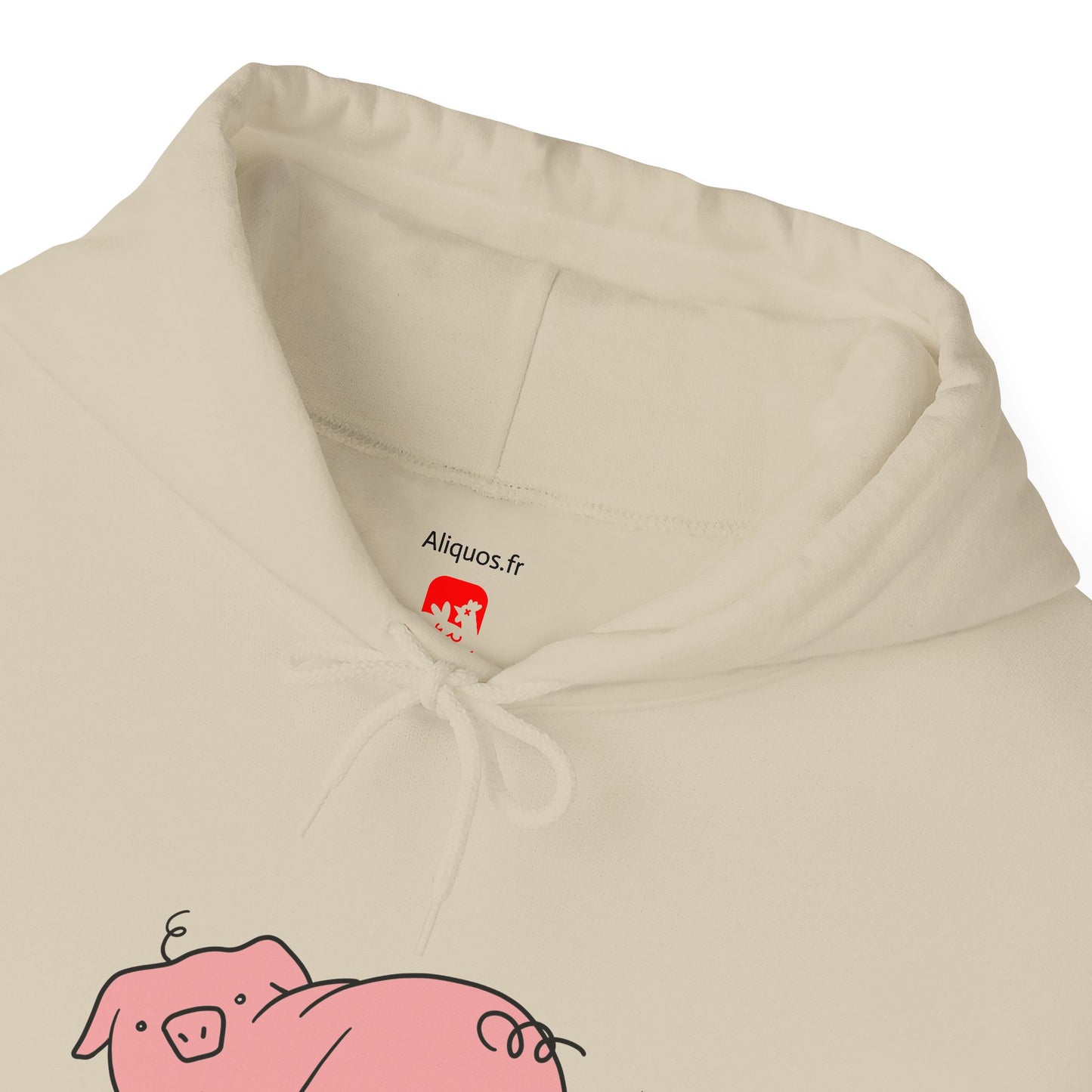 Piggy Rear Unisex Hooded Sweatshirt - ALIQUOS