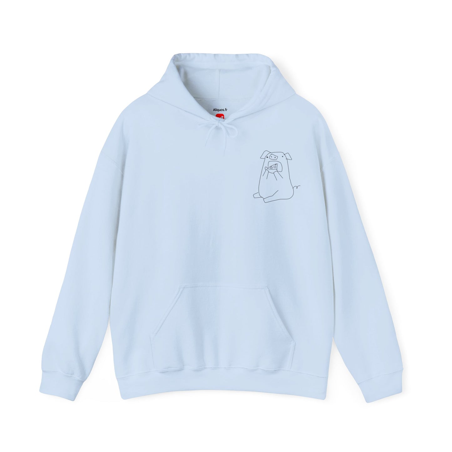 Pizza Piggy Unisex Hooded Sweatshirt - ALIQUOS
