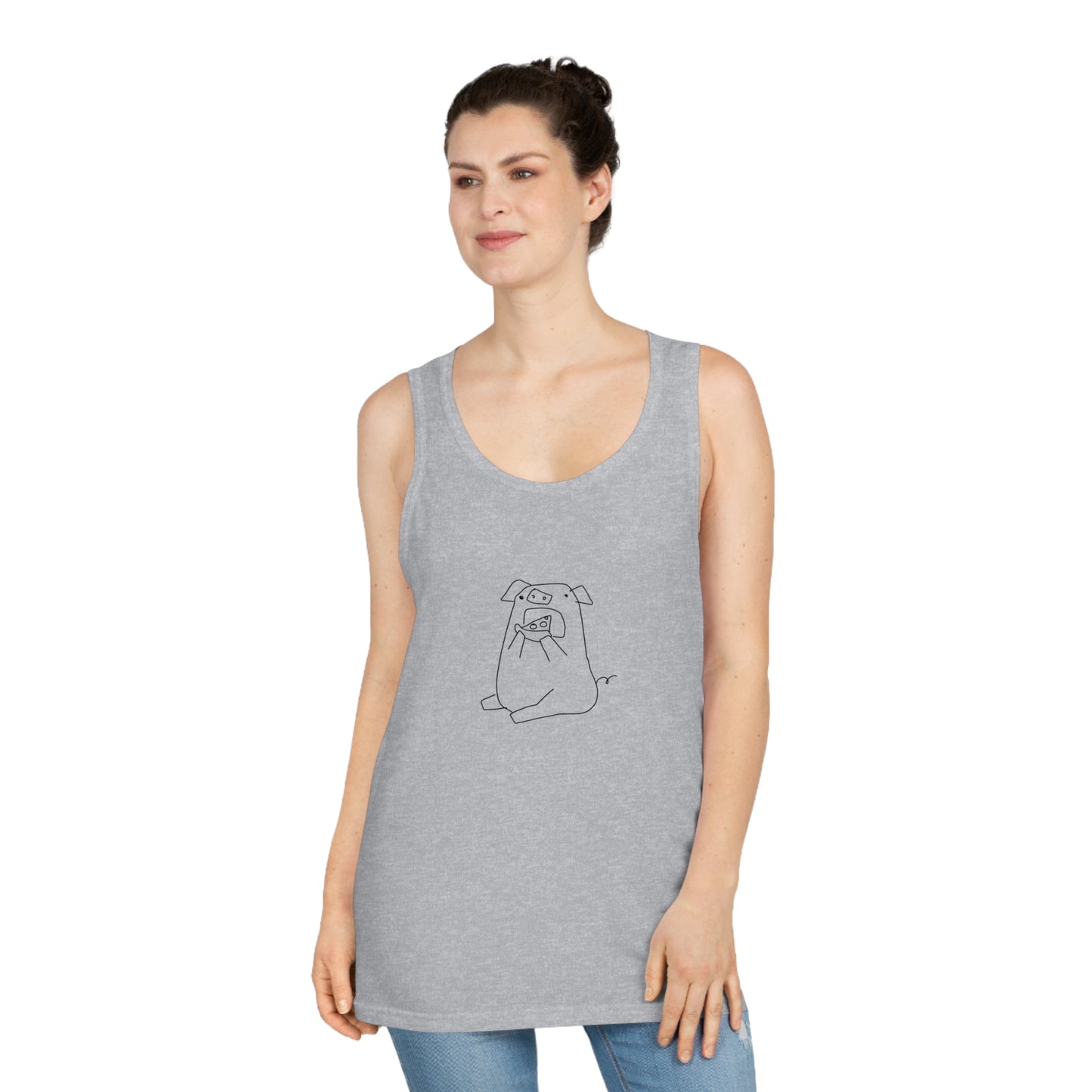 Pizza Piggy Unisex Softstyle Tank Top - ALIQUOS