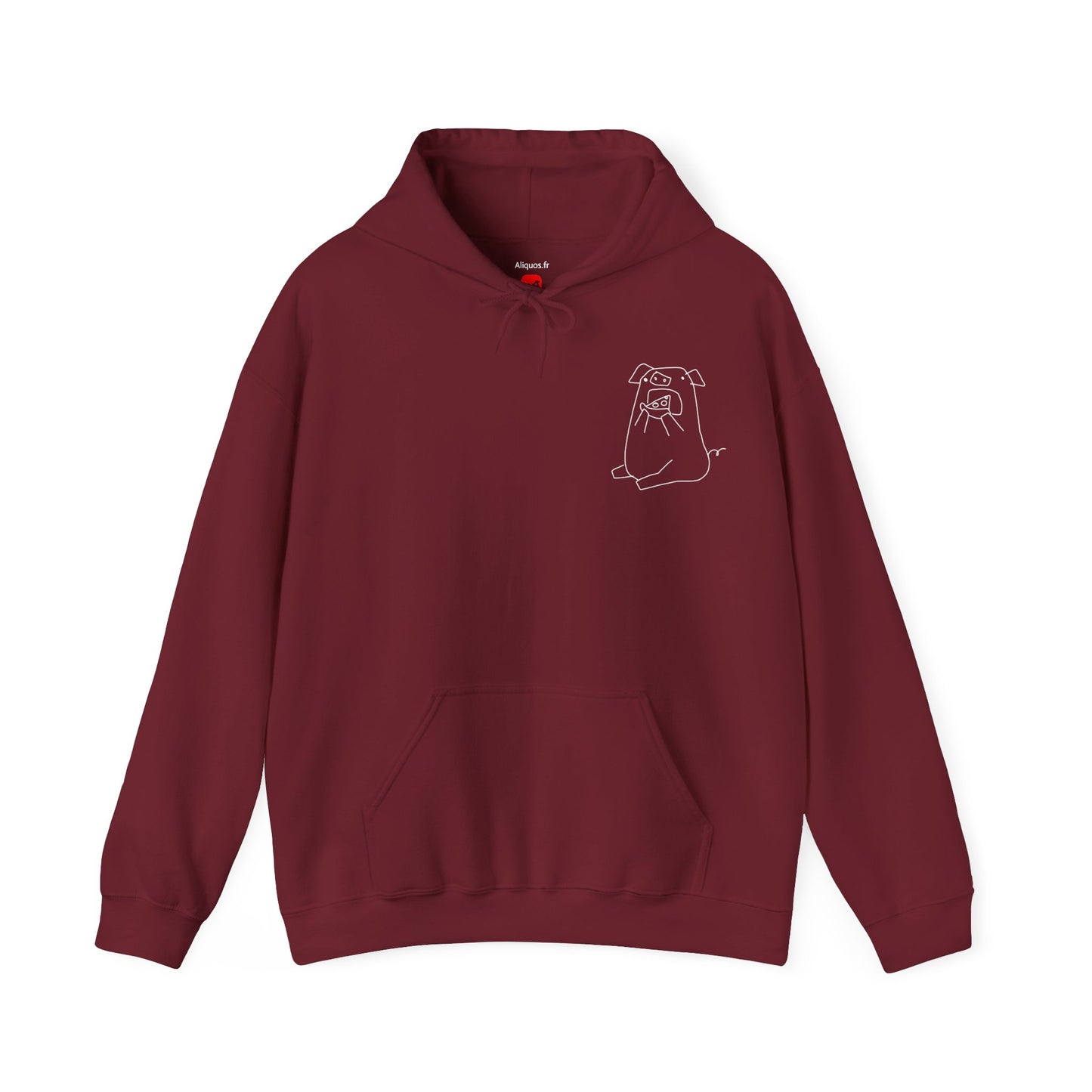 Pizza Piggy Unisex Hooded Sweatshirt - ALIQUOS