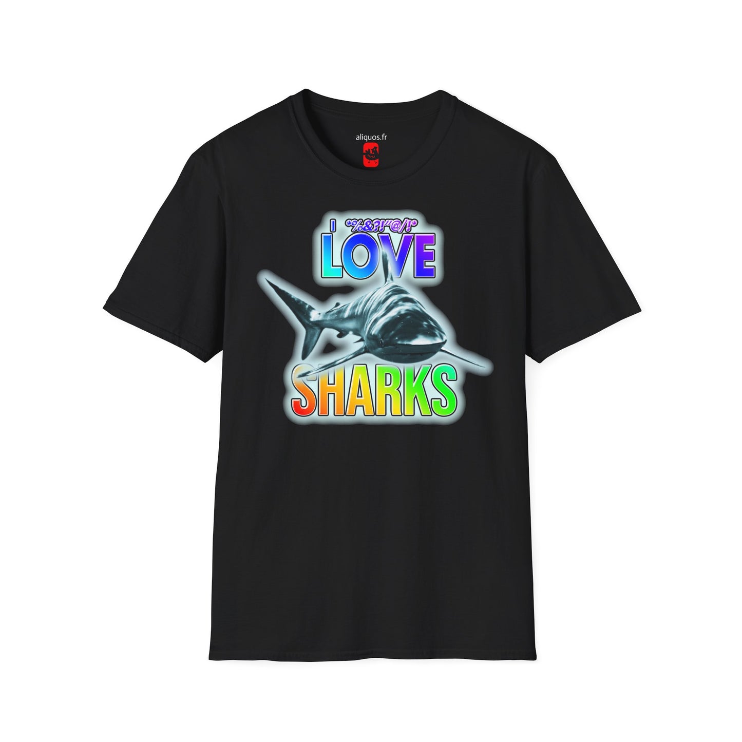 T-shirt unisexe - J'adore les requins - Aliquos