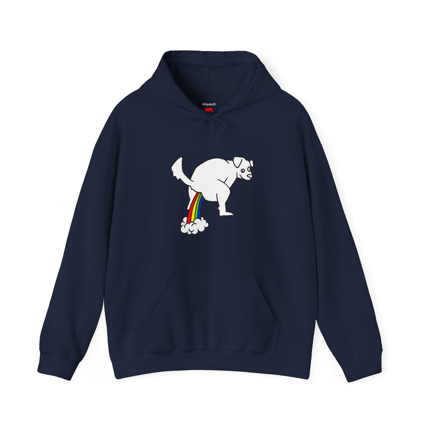 Unisex Hooded Sweatshirt - Doggy Rainbow Factory - ALIQUOS