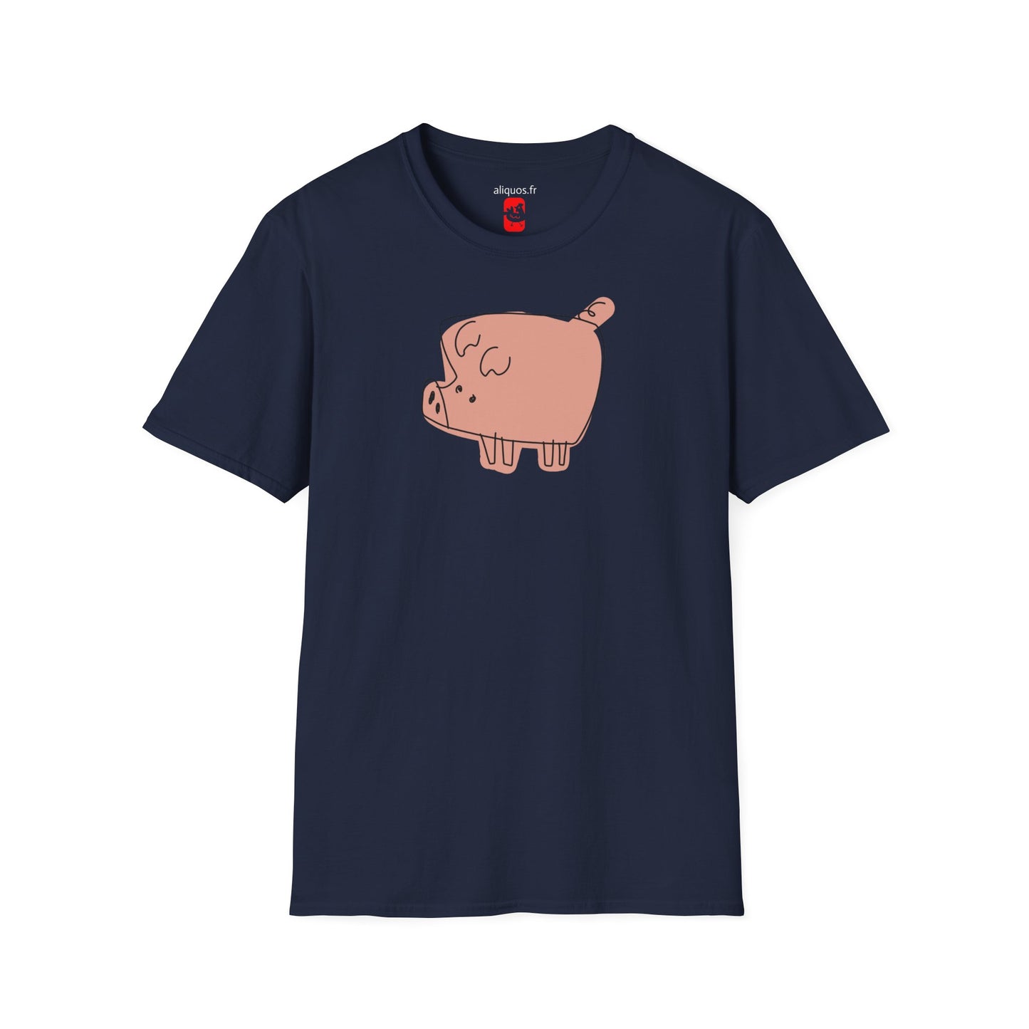 Blocky Piggy Unisex Tee - ALIQUOS