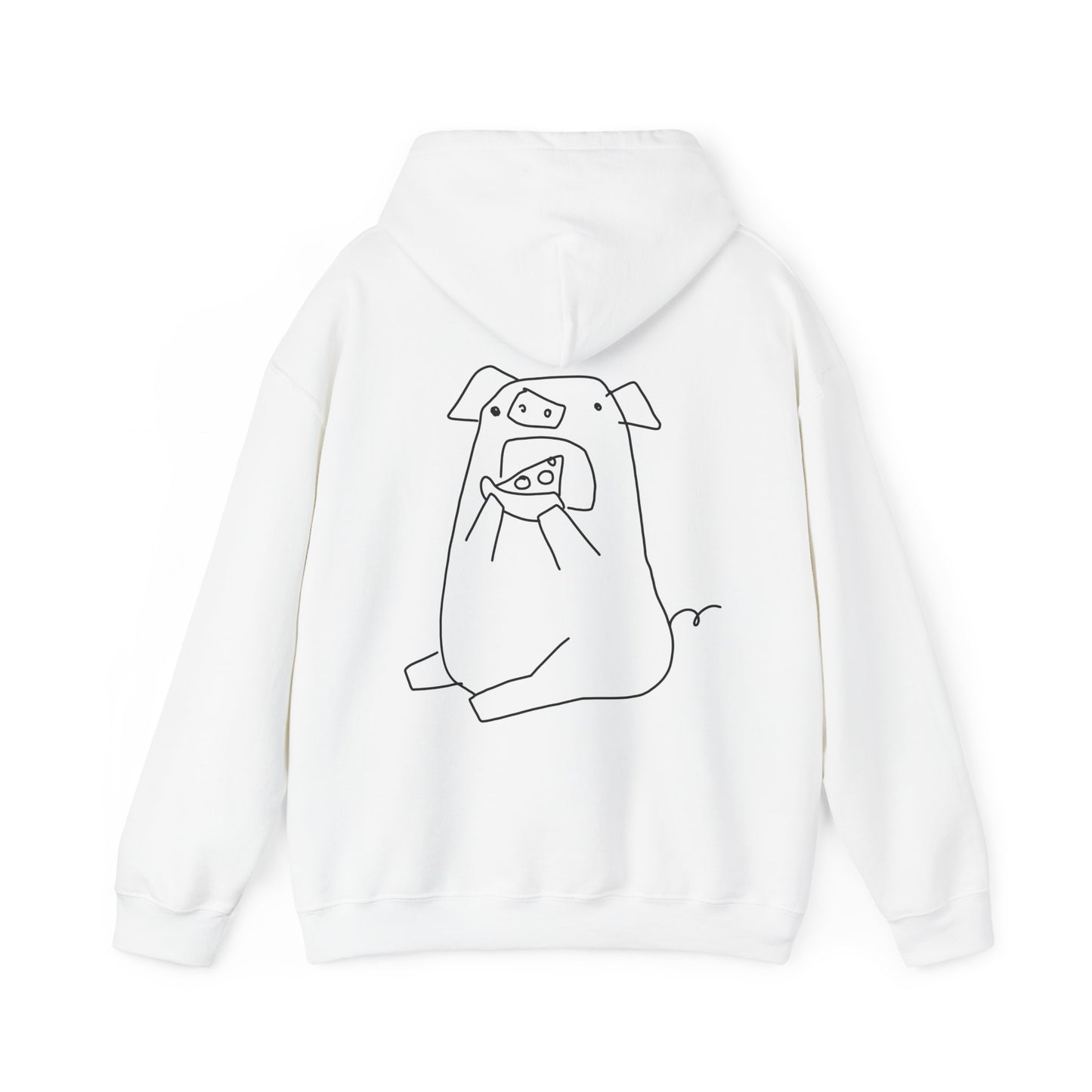 Pizza Piggy Unisex Hooded Sweatshirt - ALIQUOS