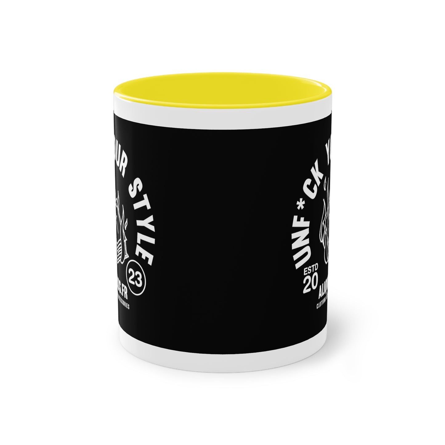 Burning Book Two-Tone Coffee Mug, 11oz - ALIQUOS