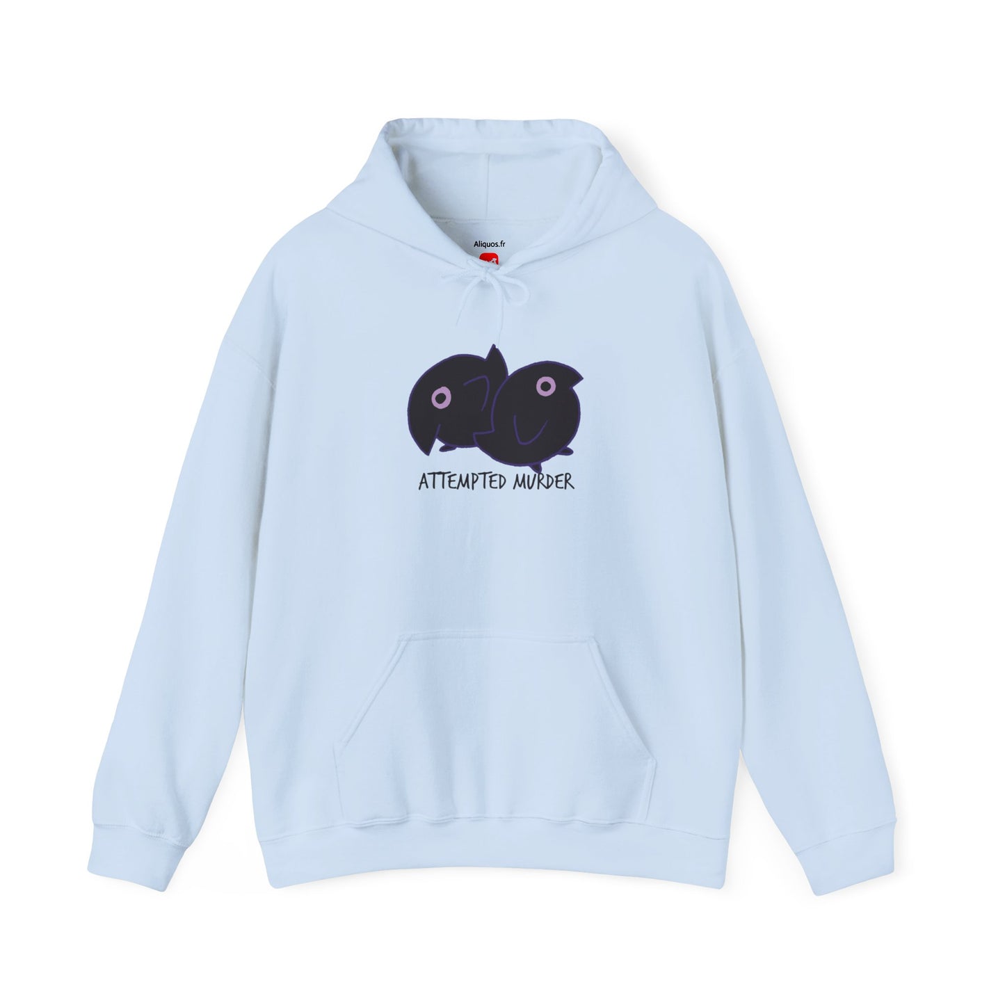 Unisex Hooded Sweatshirt - Attempted Murder Design - ALIQUOS