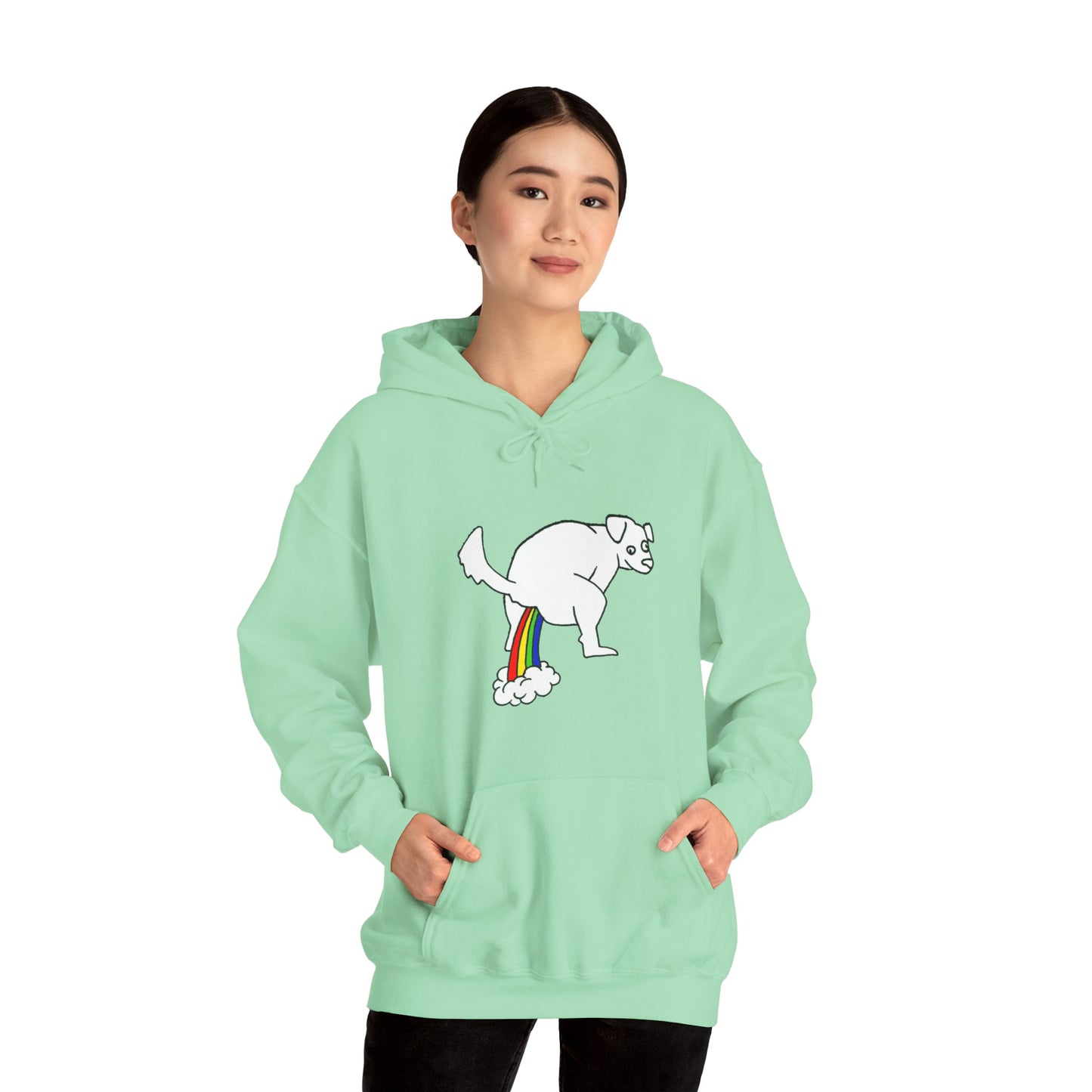 Unisex Hooded Sweatshirt - Doggy Rainbow Factory - ALIQUOS
