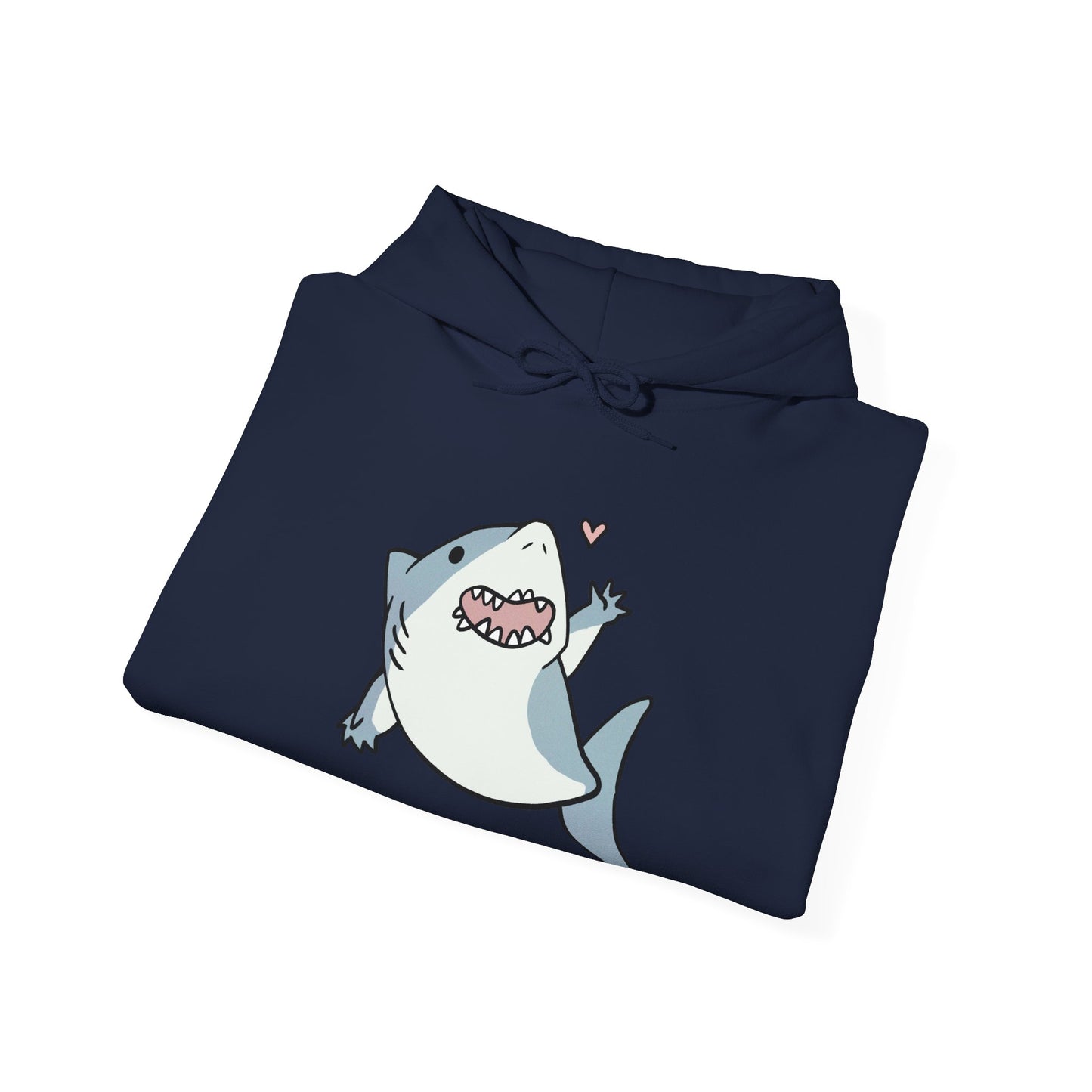 Unisex Hooded Sweatshirt - Cute Shark Wave - Aliquos