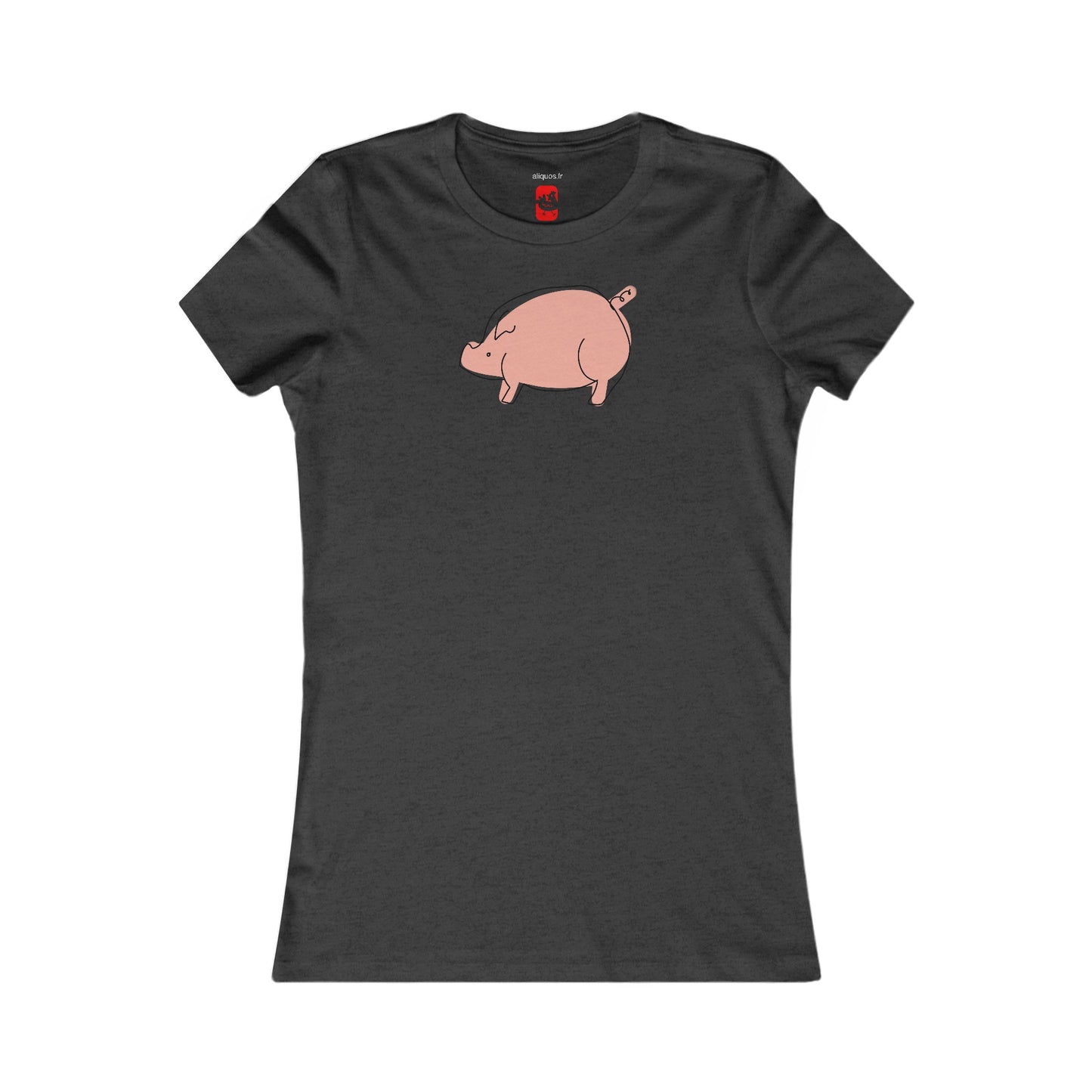 Chubby Piggy Women's fitted Tee - ALIQUOS