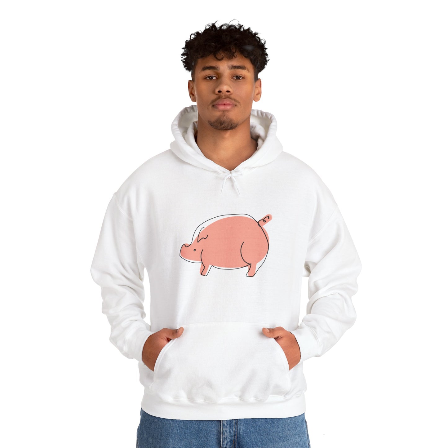 Chubby Piggy Unisex Hooded Sweatshirt - ALIQUOS