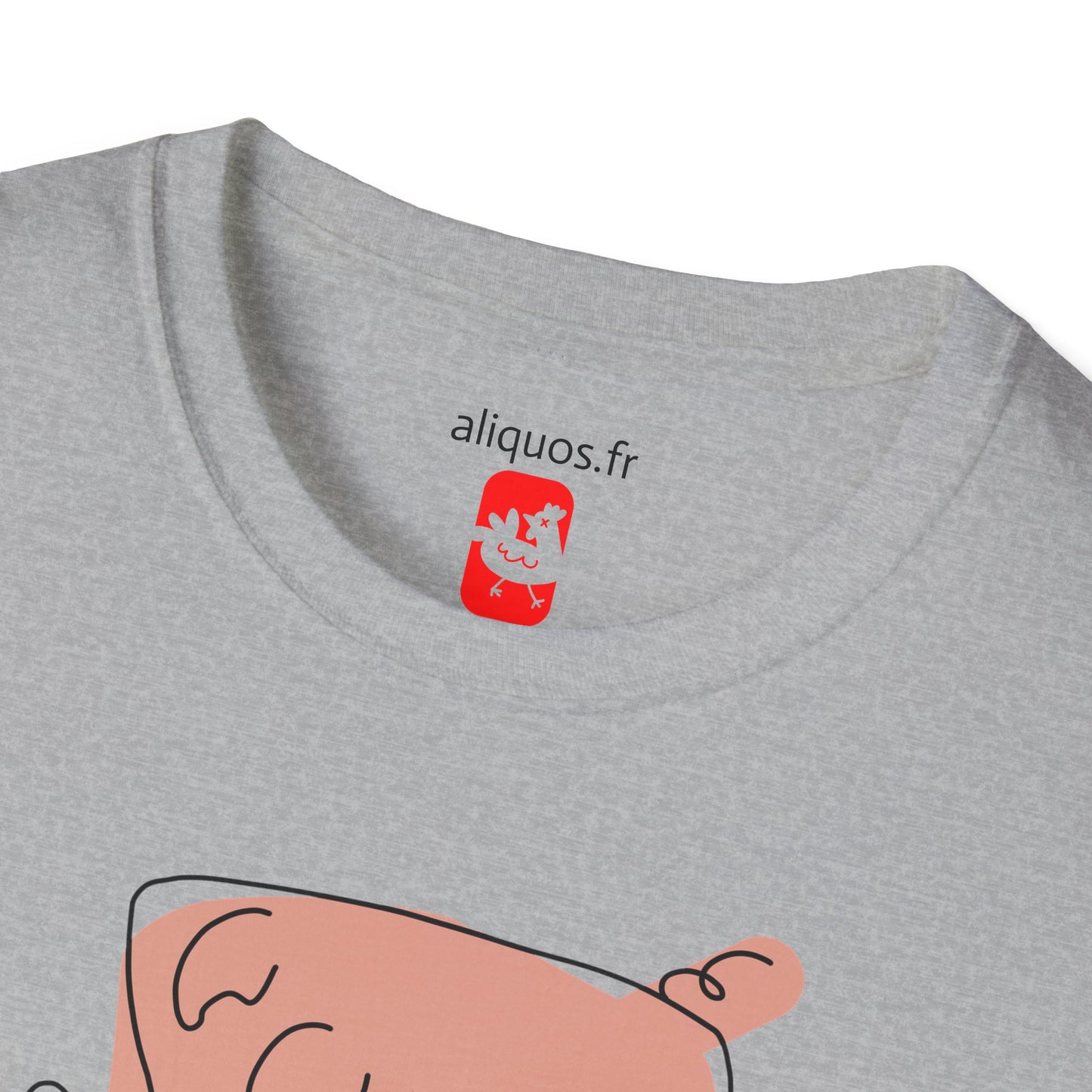 Blocky Piggy Unisex Tee - ALIQUOS
