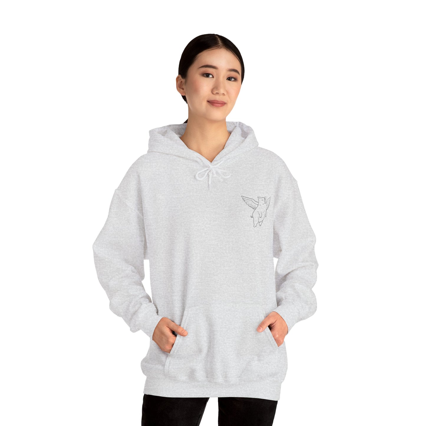 Sweat à capuche unisexe Flying Piggy