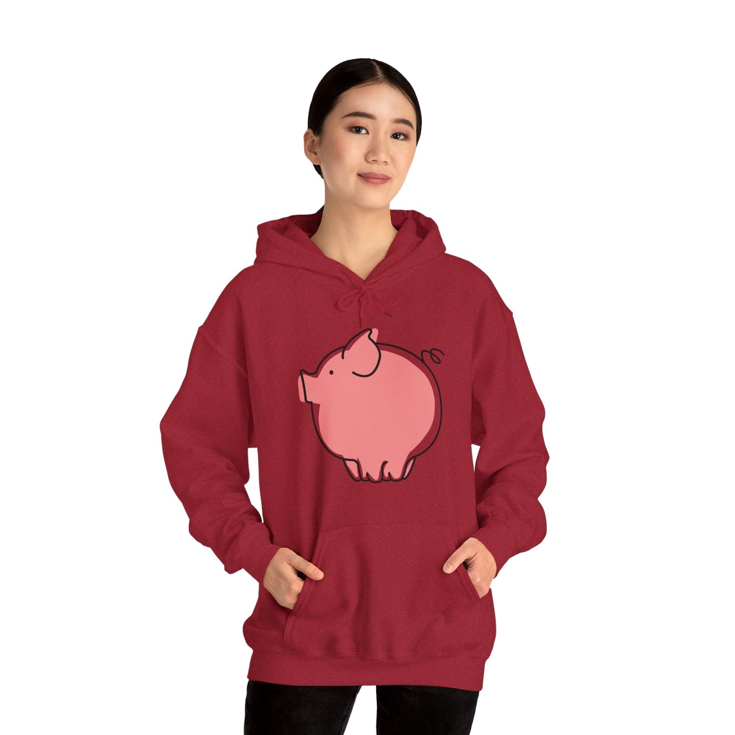 Pudgy Piggy Unisex Hooded Sweatshirt - ALIQUOS