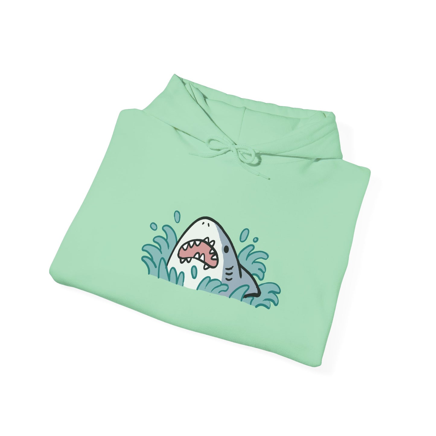 Unisex Hooded Sweatshirt - Surprise Shark - Aliquos