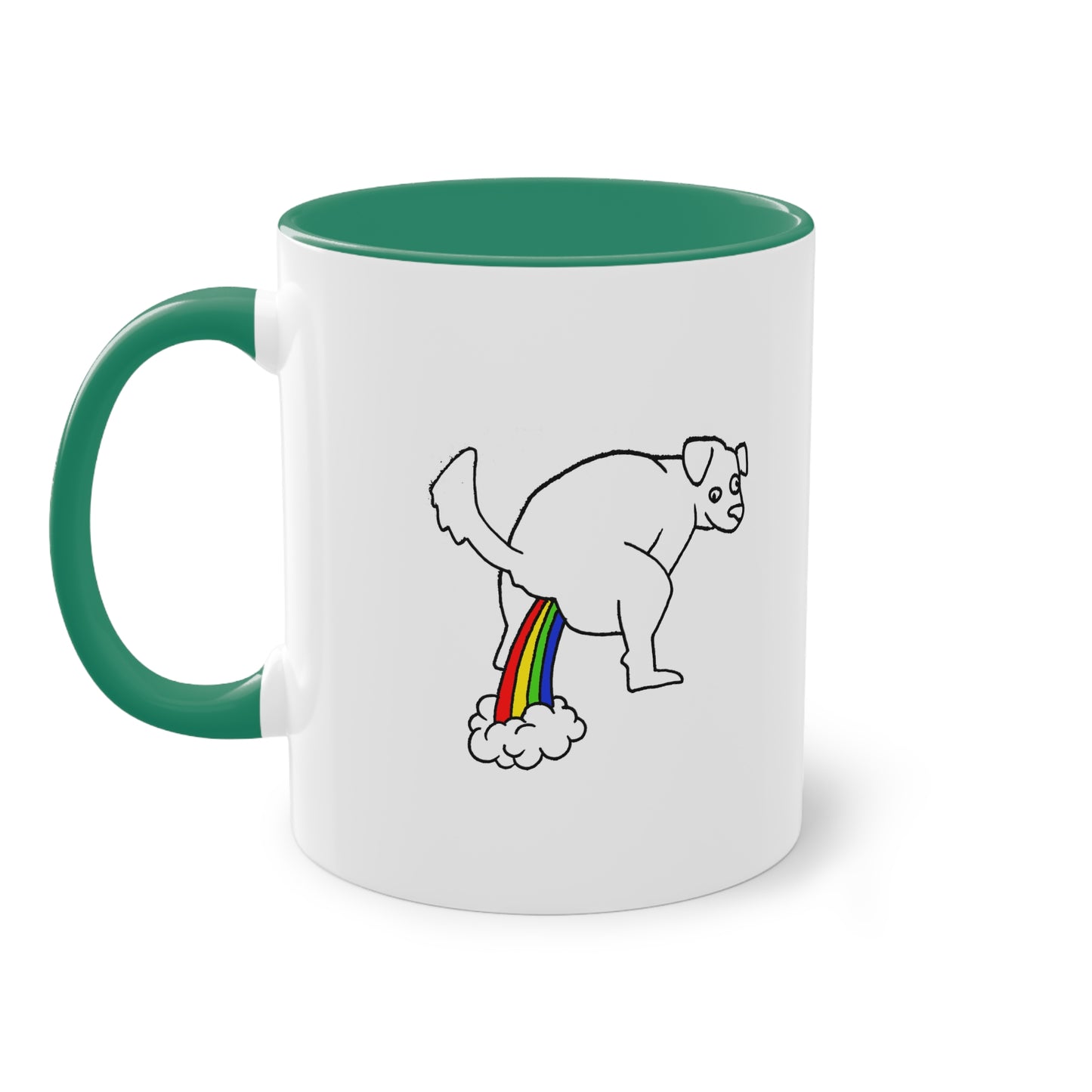 Two Tone Mug - Doggy Rainbow Factory - ALIQUOS
