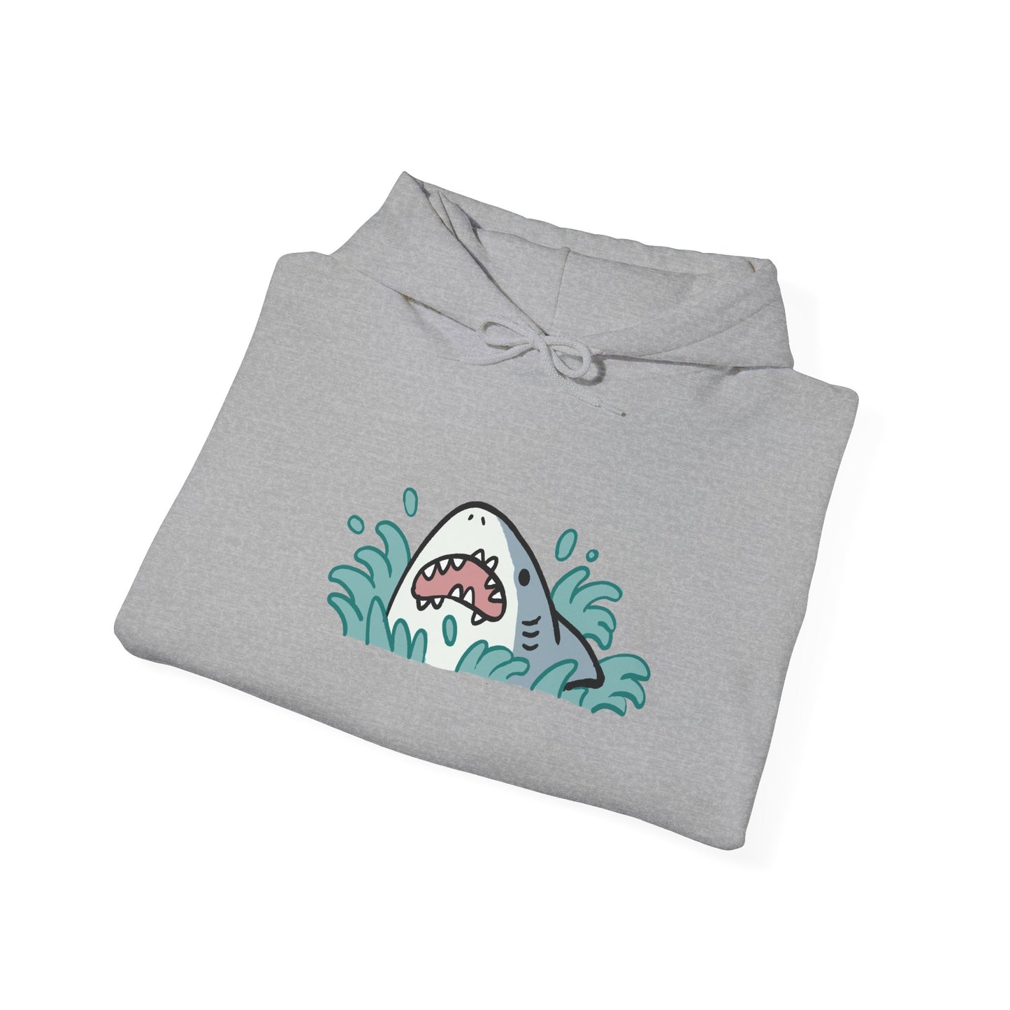 Unisex Hooded Sweatshirt - Surprise Shark - Aliquos