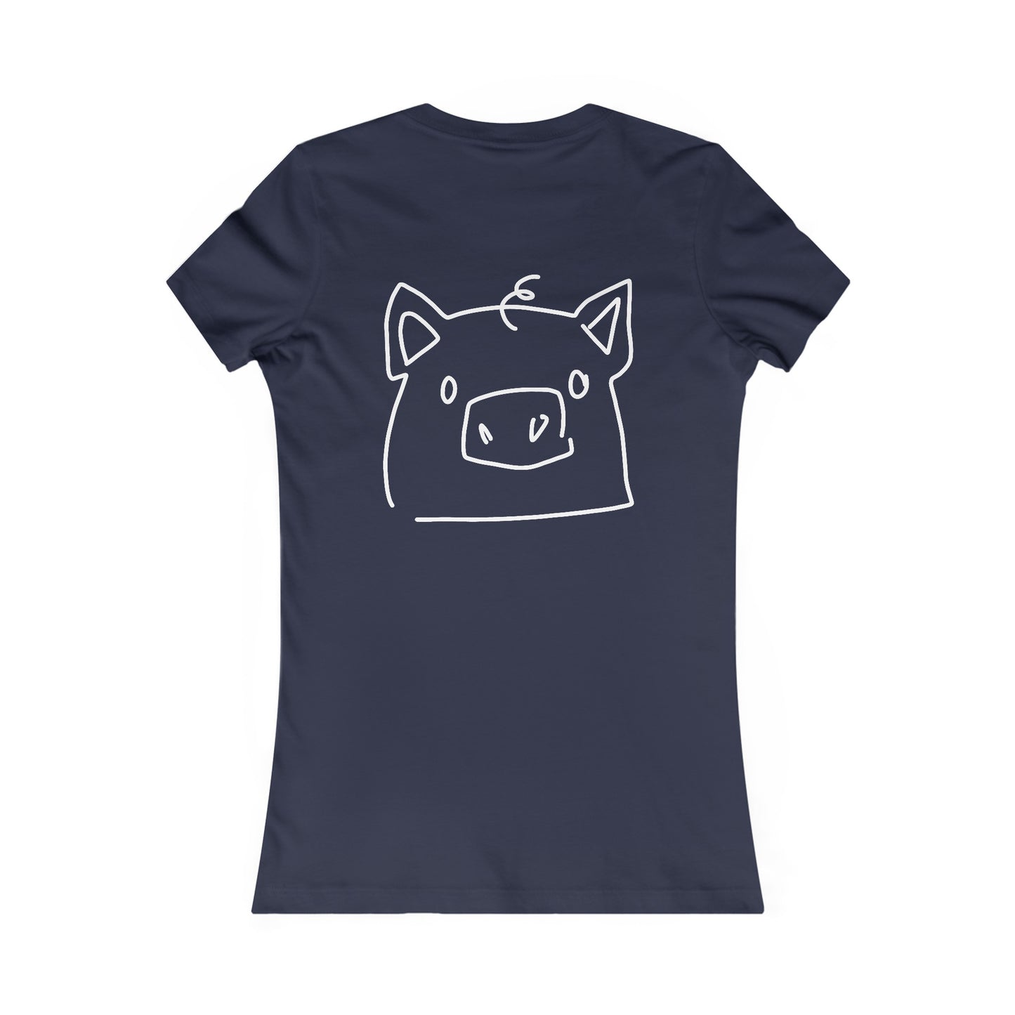 Piggy Face Women's fitted Tee - ALIQUOS