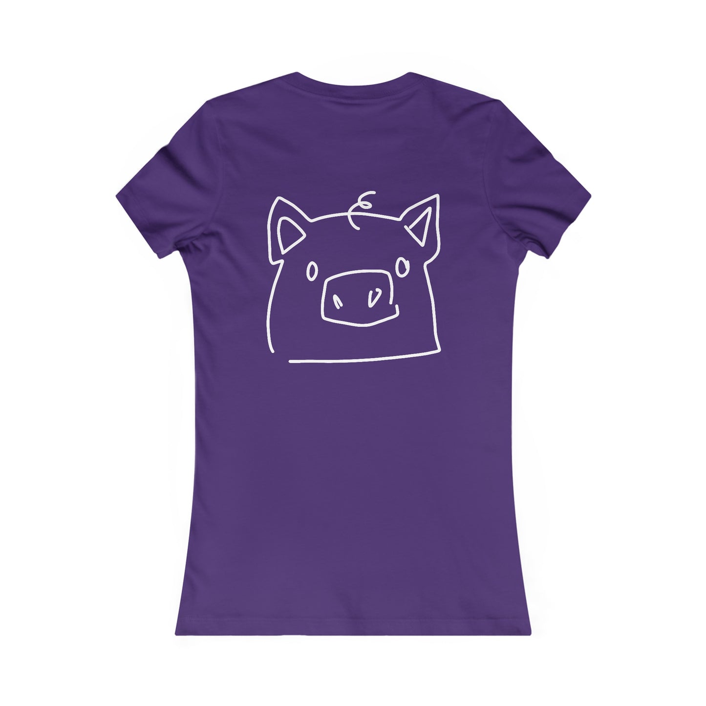 Piggy Face Women's fitted Tee - ALIQUOS