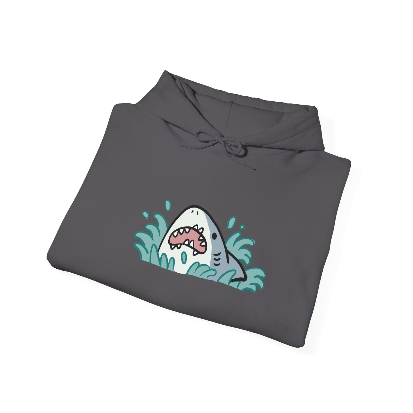 Unisex Hooded Sweatshirt - Surprise Shark - Aliquos