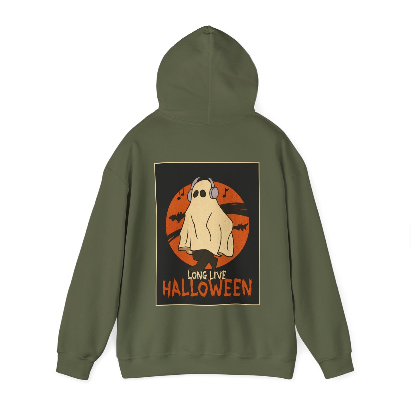 Sweat à capuche unisexe - Motif « Fantôme musical »