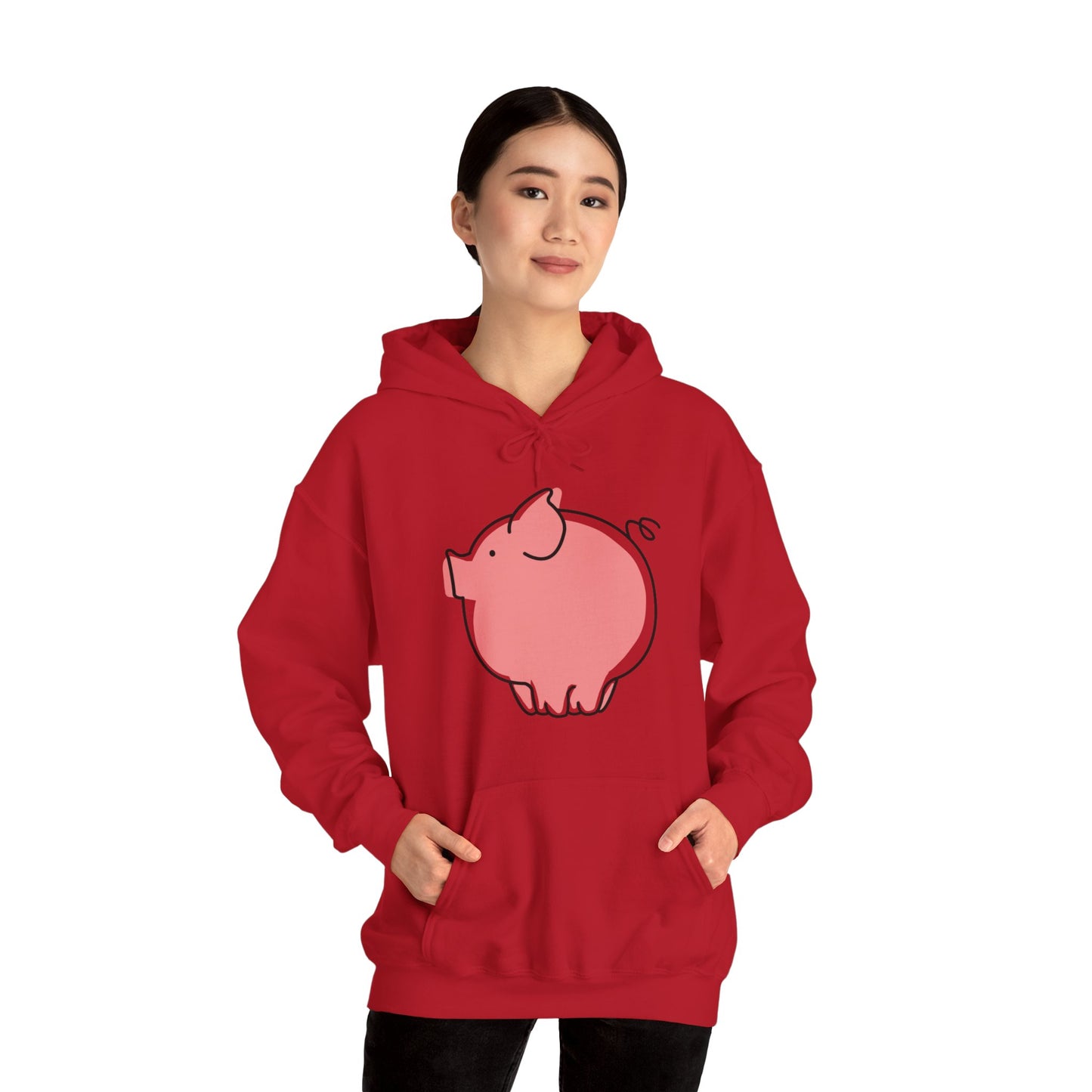 Pudgy Piggy Unisex Hooded Sweatshirt - ALIQUOS