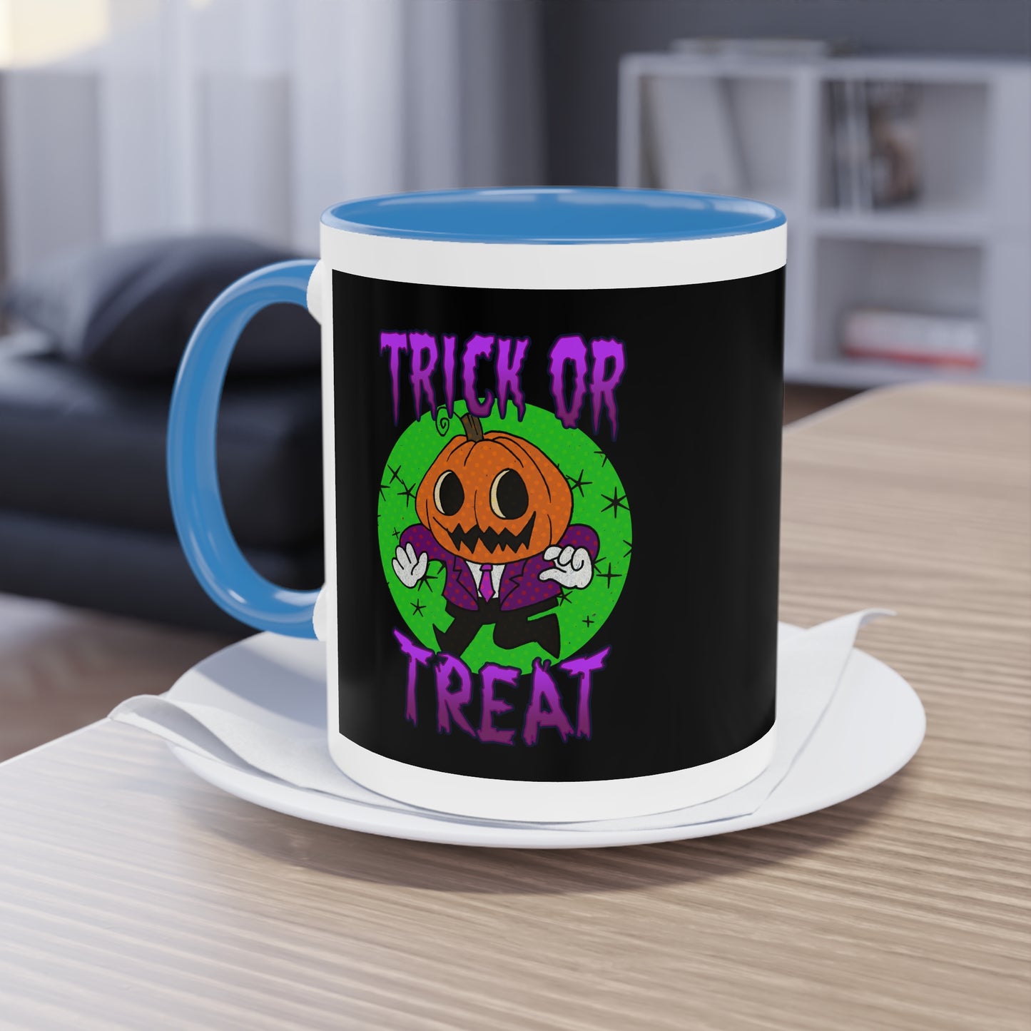 Two Tone Mug - Halloween Jack O' Lantern - ALIQUOS