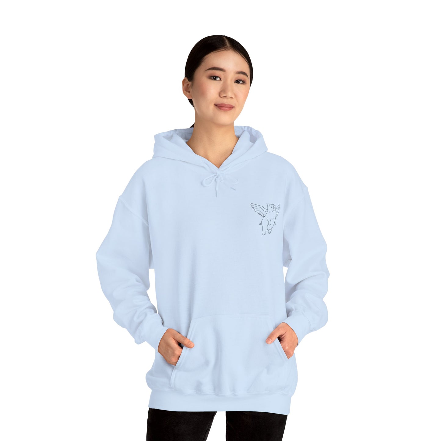 Sweat à capuche unisexe Flying Piggy