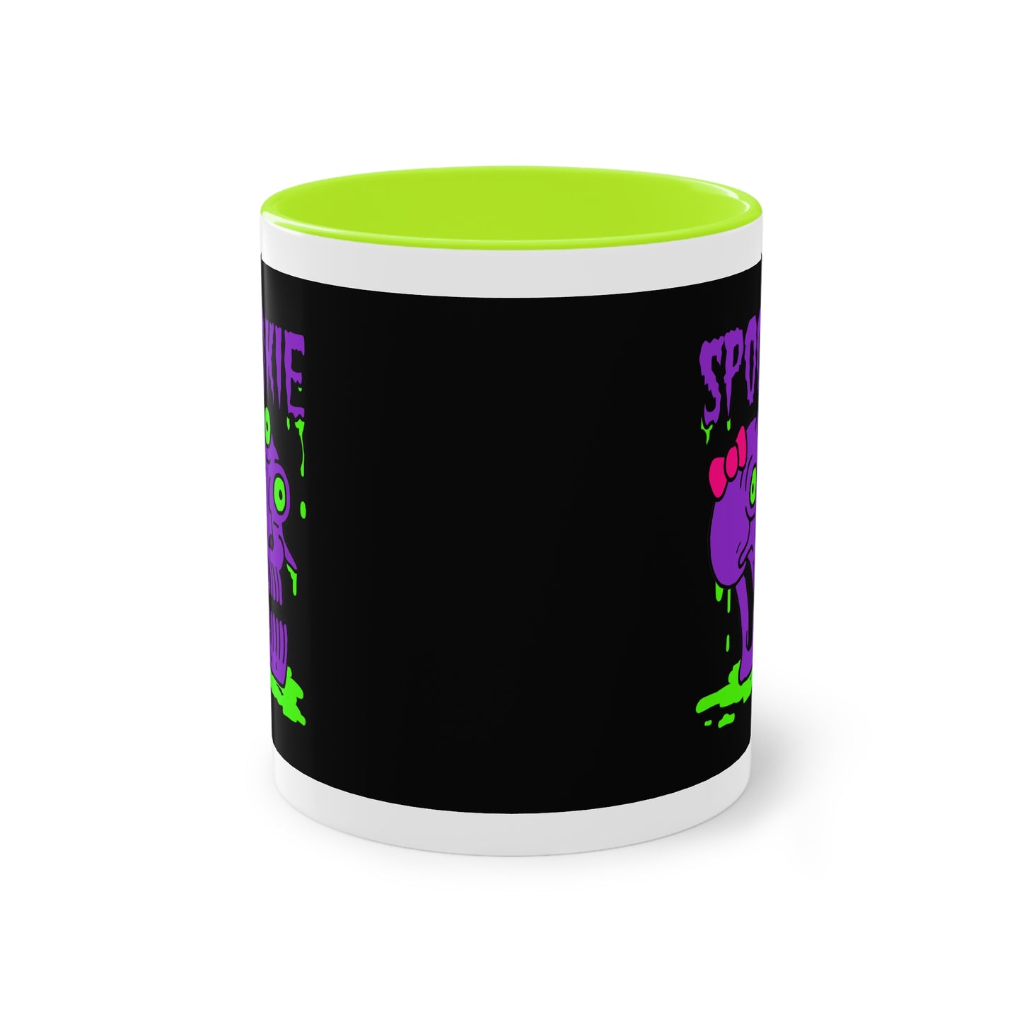 Two Tone Mug - Three-Eyed Skull 'Spookie' Design - ALIQUOS