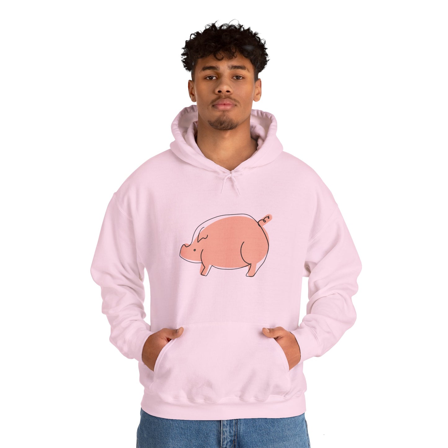 Chubby Piggy Unisex Hooded Sweatshirt - ALIQUOS