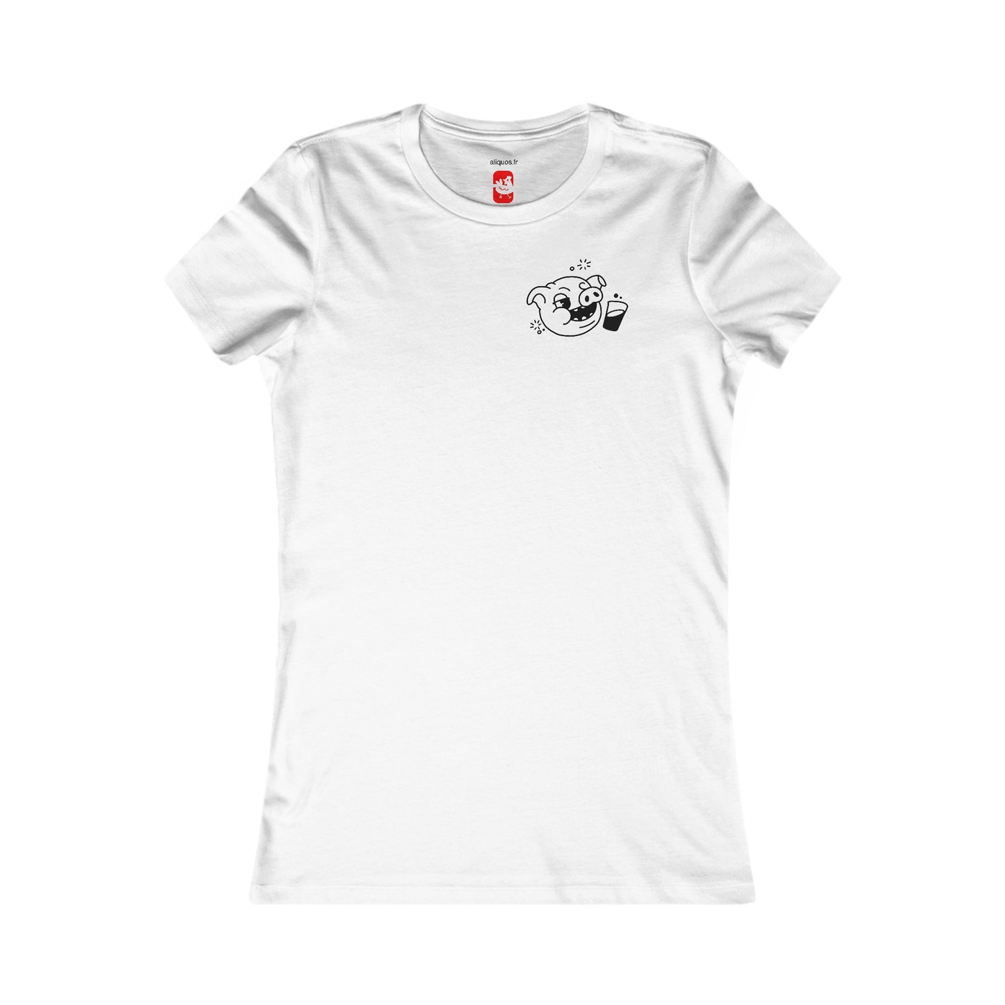 Drunken Piggy Women's fitted Tee - ALIQUOS