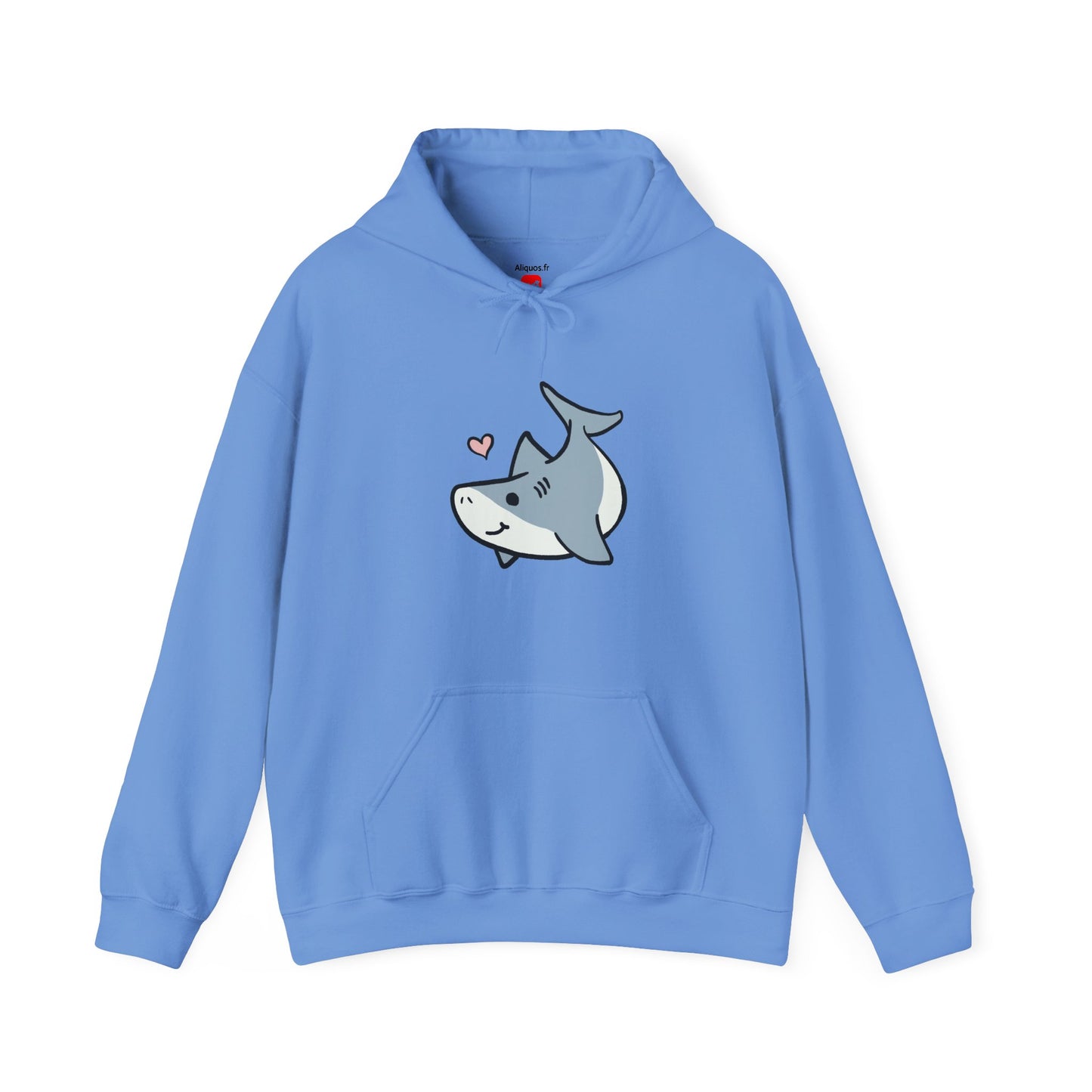 Sweat à capuche unisexe - Love Shark - Aliquos