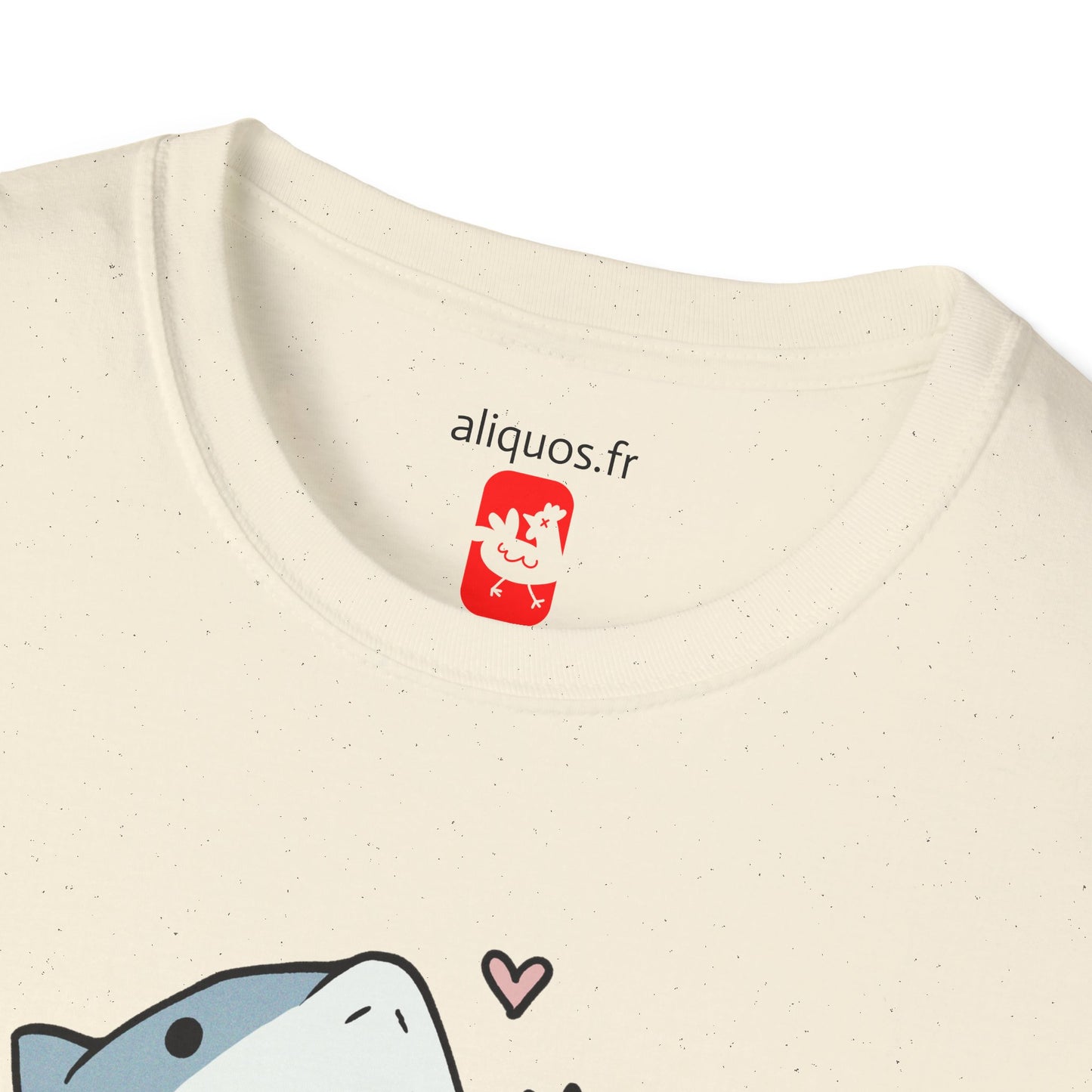 Unisex T-Shirt - Cute Little Shark Wave - Aliquos