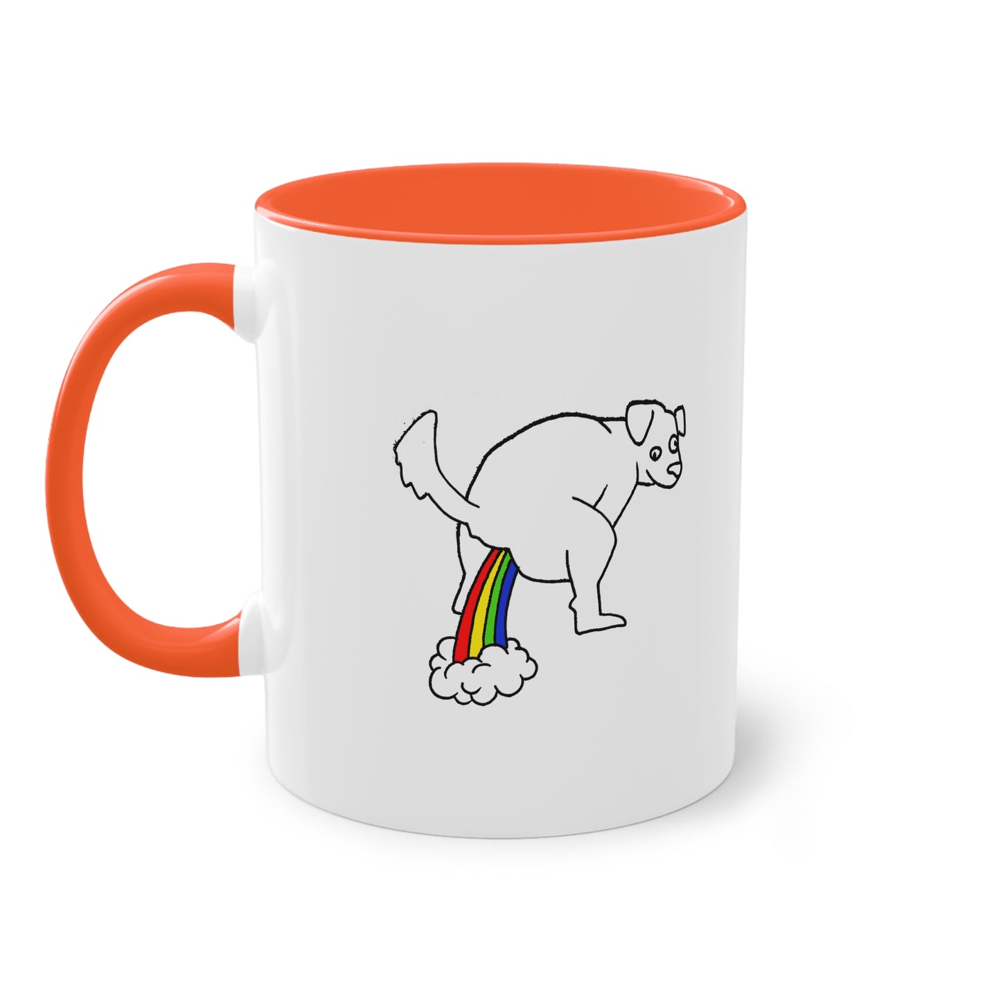 Two Tone Mug - Doggy Rainbow Factory - ALIQUOS