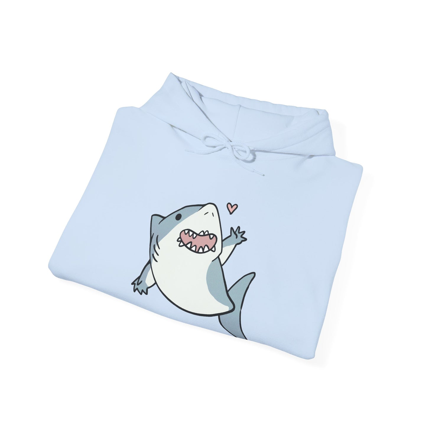 Unisex Hooded Sweatshirt - Cute Shark Wave - Aliquos