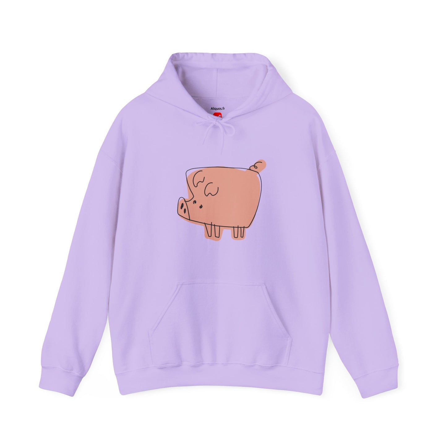 Blocky Piggy Unisex Hooded Sweatshirt - ALIQUOS