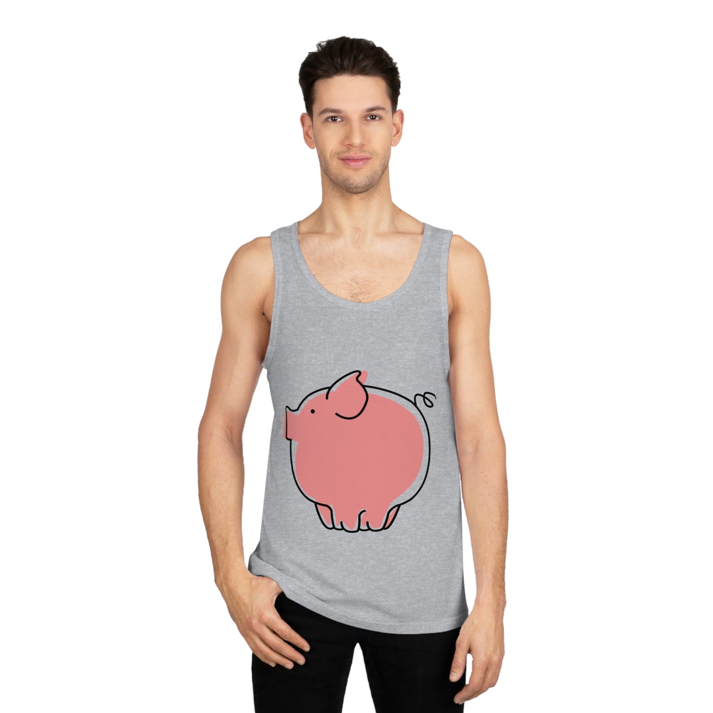 Pudgy Piggy Unisex Softstyle Tank Top - ALIQUOS